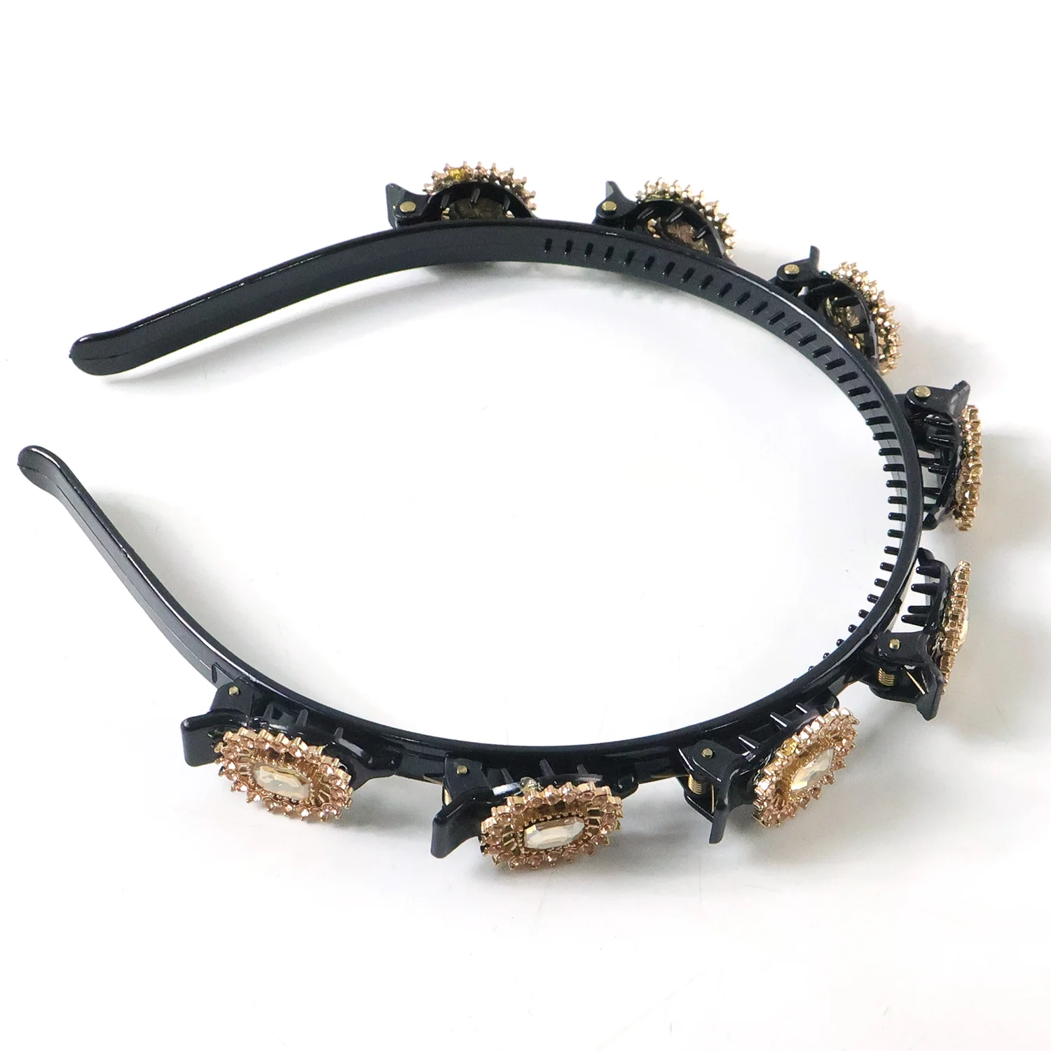 Premium Gold Stone Studded Designer Hair Band (1 Pc) - Image 5