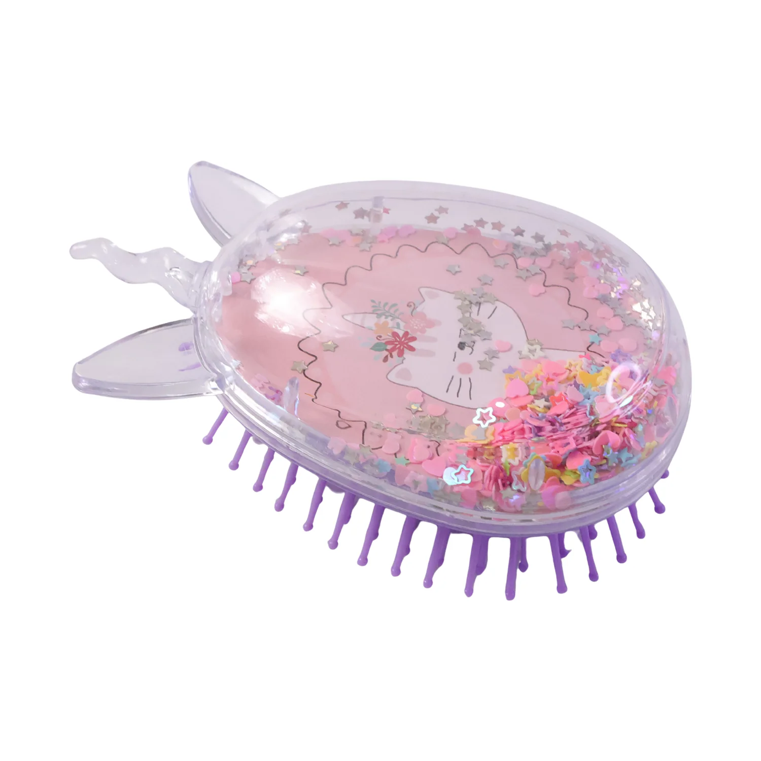 Cute Unicorn Theme Magic Floating Glitter Hair Comb (1 Pc) - Image 5