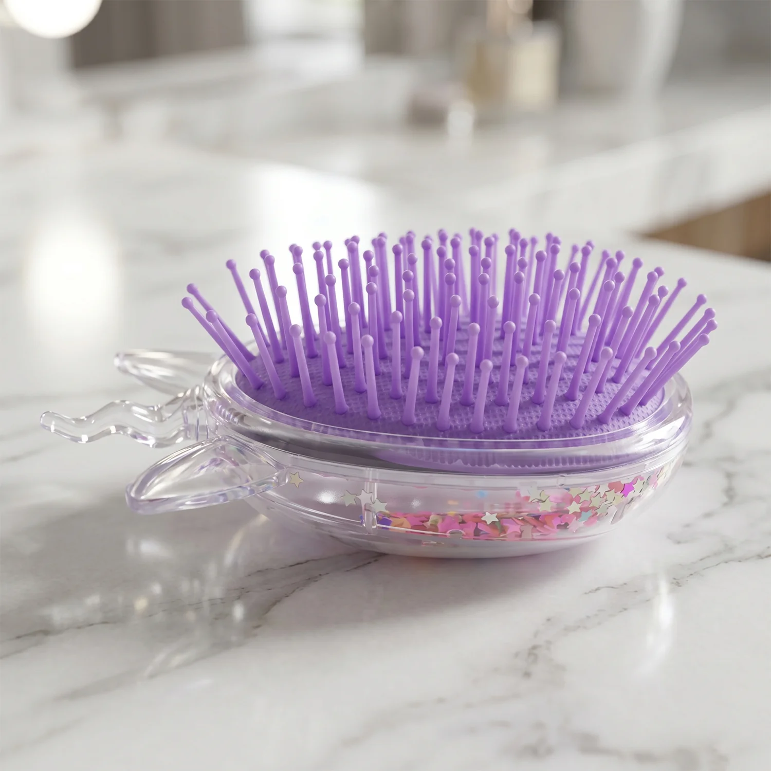 Cute Unicorn Theme Magic Floating Glitter Hair Comb (1 Pc) - Image 7