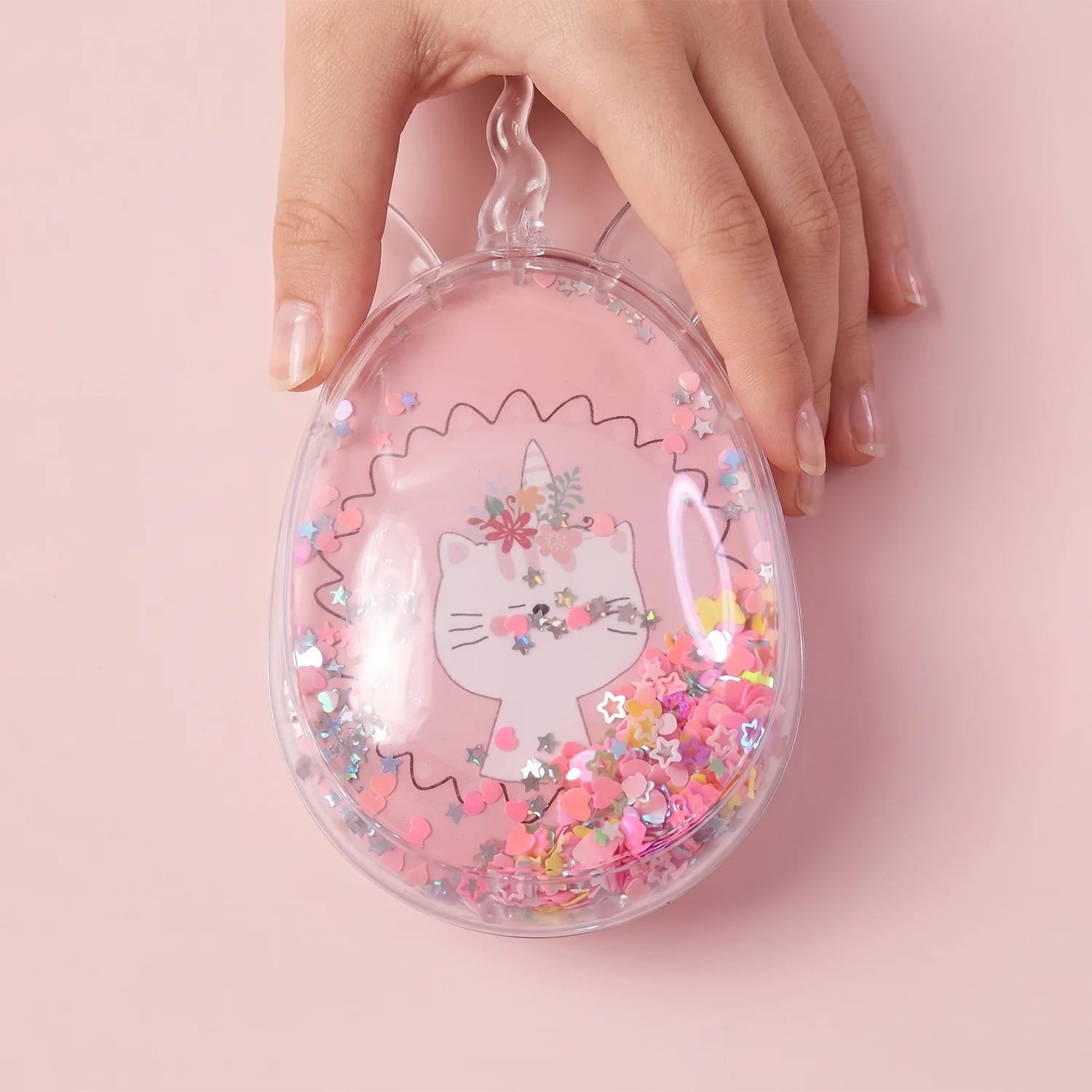 Cute Unicorn Theme Magic Floating Glitter Hair Comb (1 Pc) - Image 9
