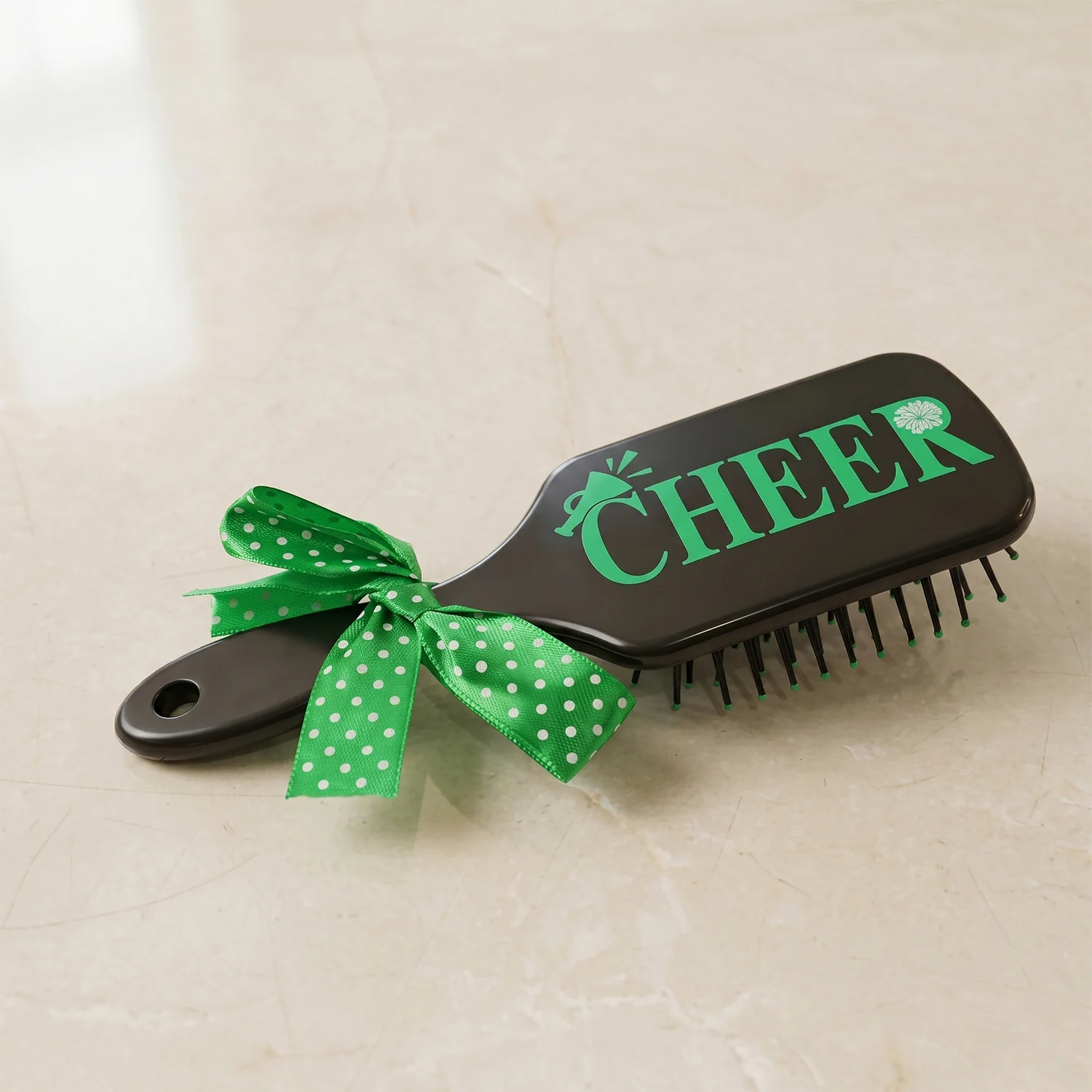Kids Printed Hair Brush with Cute Ribbon Bow Handle Detangling Hair Comb (1 Pc) - Image 7