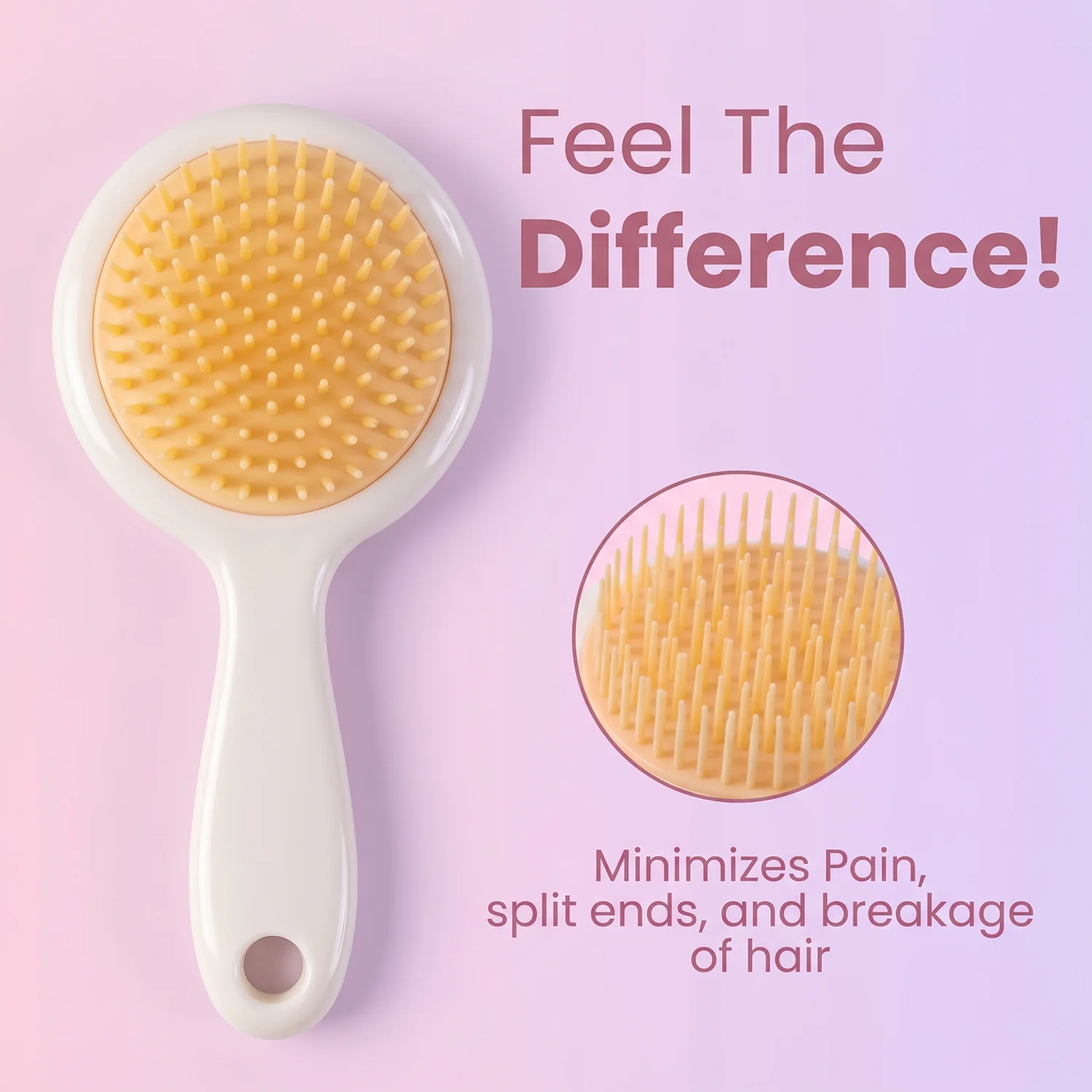 Cute Star Design Kids Hair Brush Soft Bristle Detangling Hair Comb (1 Pc) - Image 9