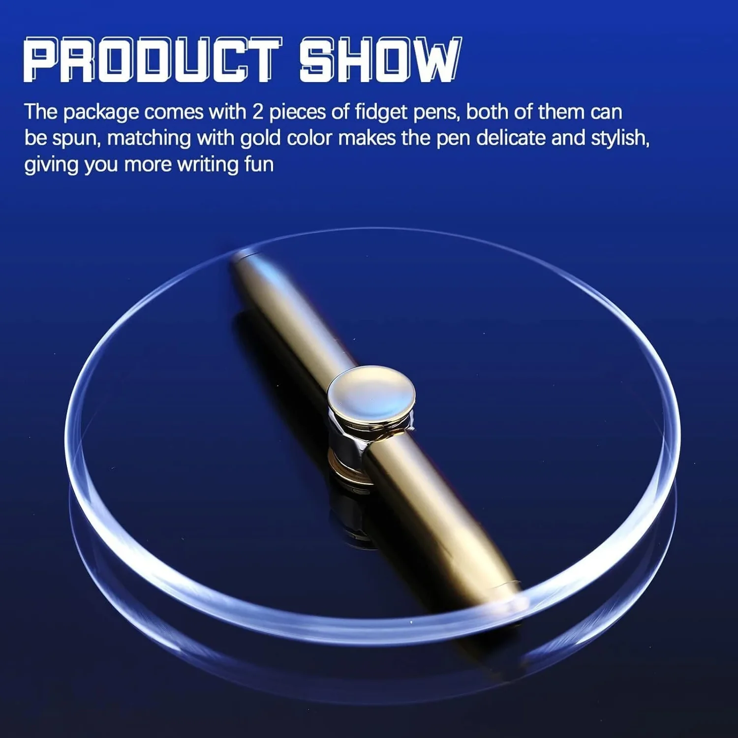 Premium Hand Spinner Pen with LED Light (1 Pc) - Image 7