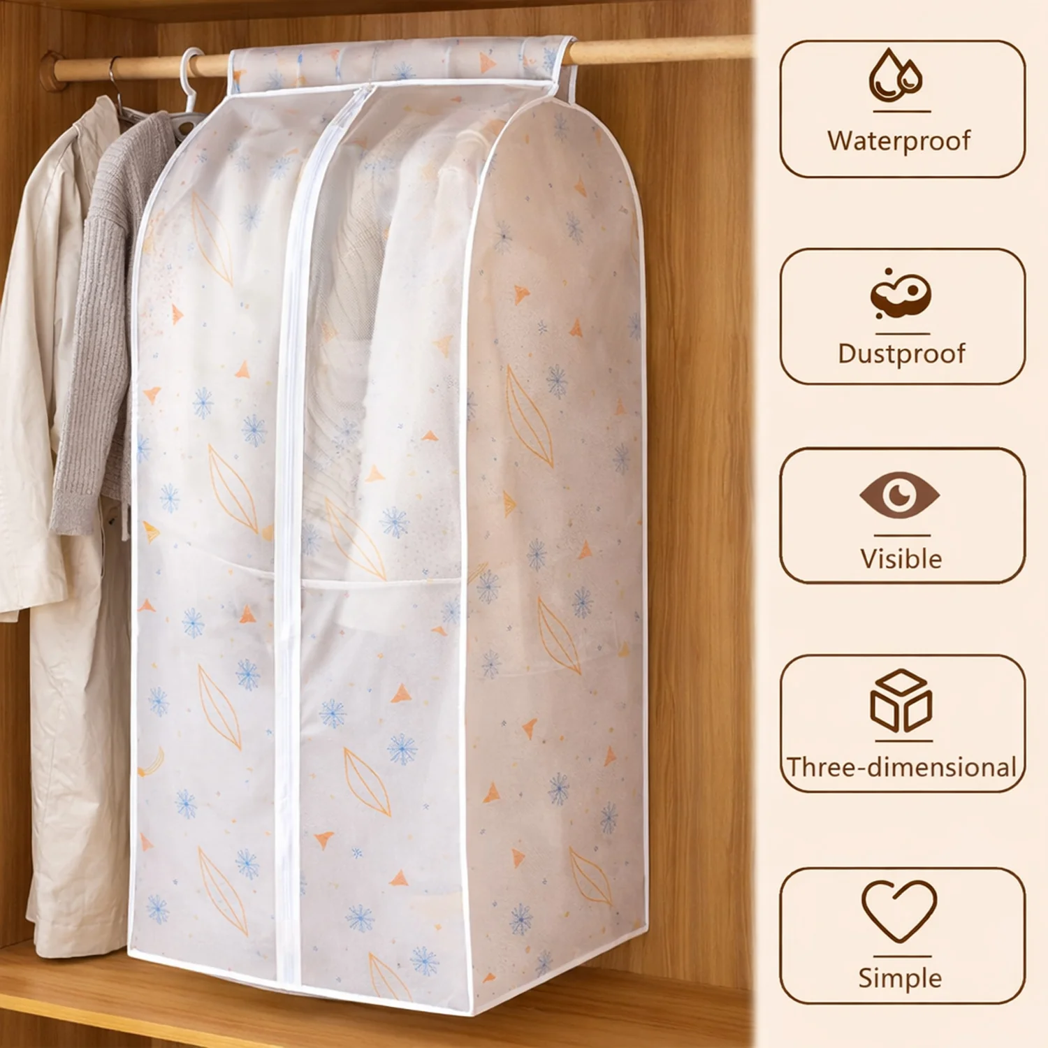 Premium Hanging Clothes Storage Cover Bag (1 Pc, 120 Cm) - Image 8