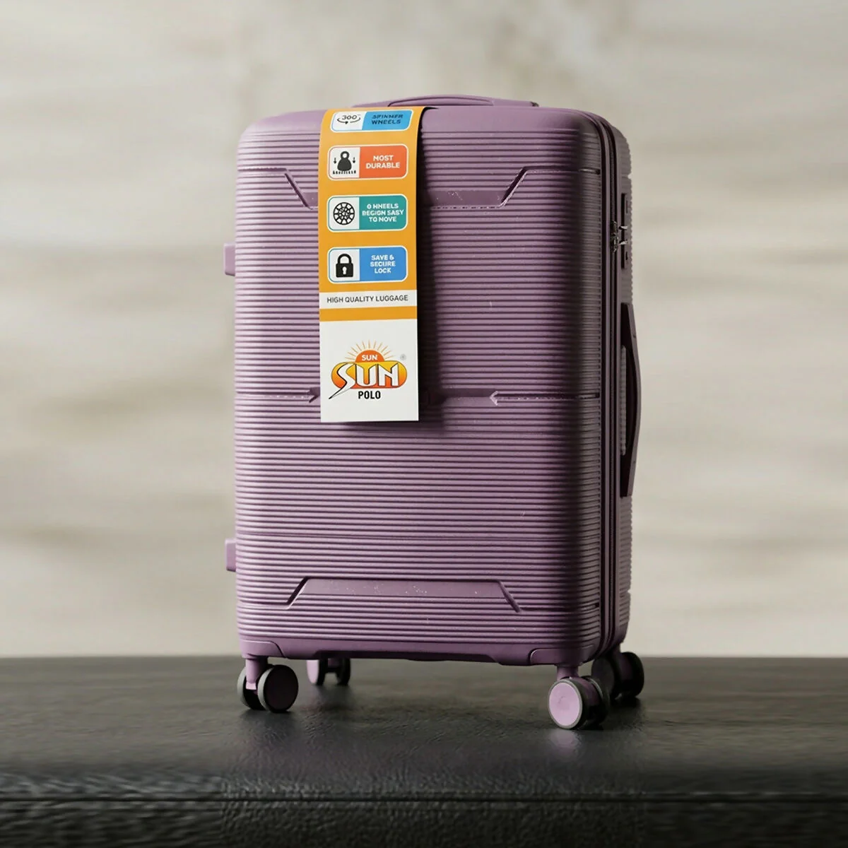 Premium Hard Shell Travel Luggage Set with Spinner Wheels - Image 2