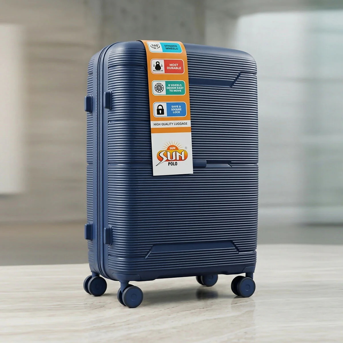 Premium Hard Shell Travel Luggage Set with Spinner Wheels - Image 4
