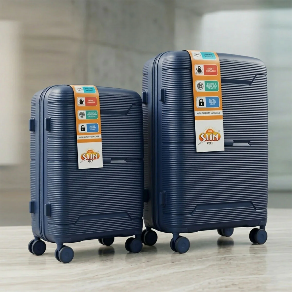 Premium Hard Shell Travel Luggage Set with Spinner Wheels - Image 9