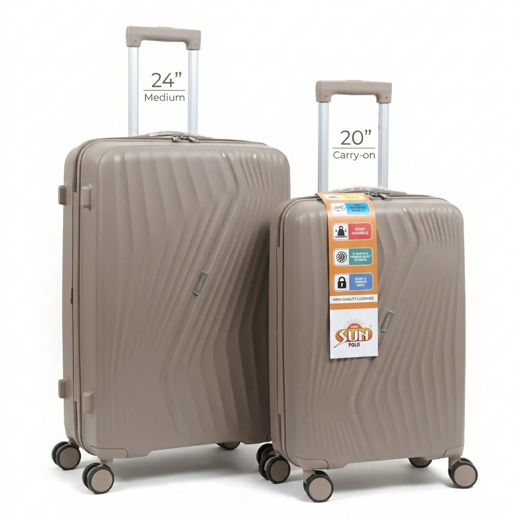 Premium Hard Shell Trolley Luggage Travel Suitcase Set with Spinner Wheels - Image 14