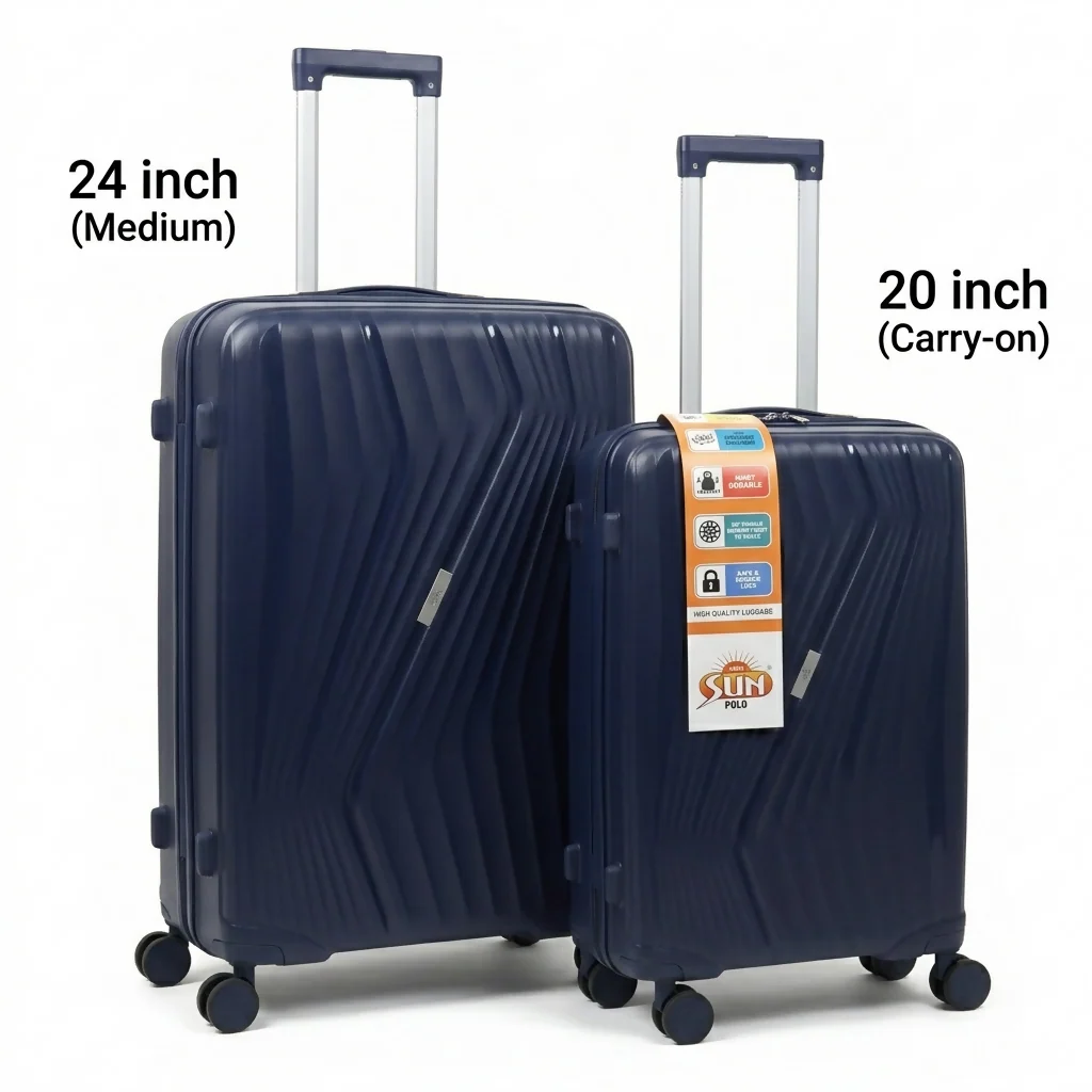 Premium Hard Shell Trolley Luggage Travel Suitcase Set with Spinner Wheels - Image 15