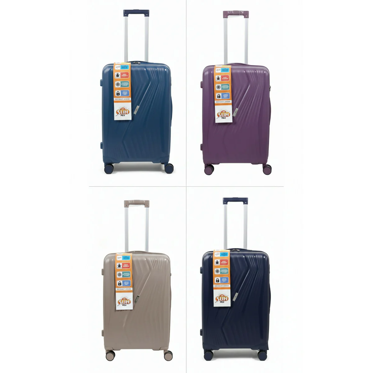 Premium Hard Shell Trolley Luggage Travel Suitcase Set with Spinner Wheels - Image 6