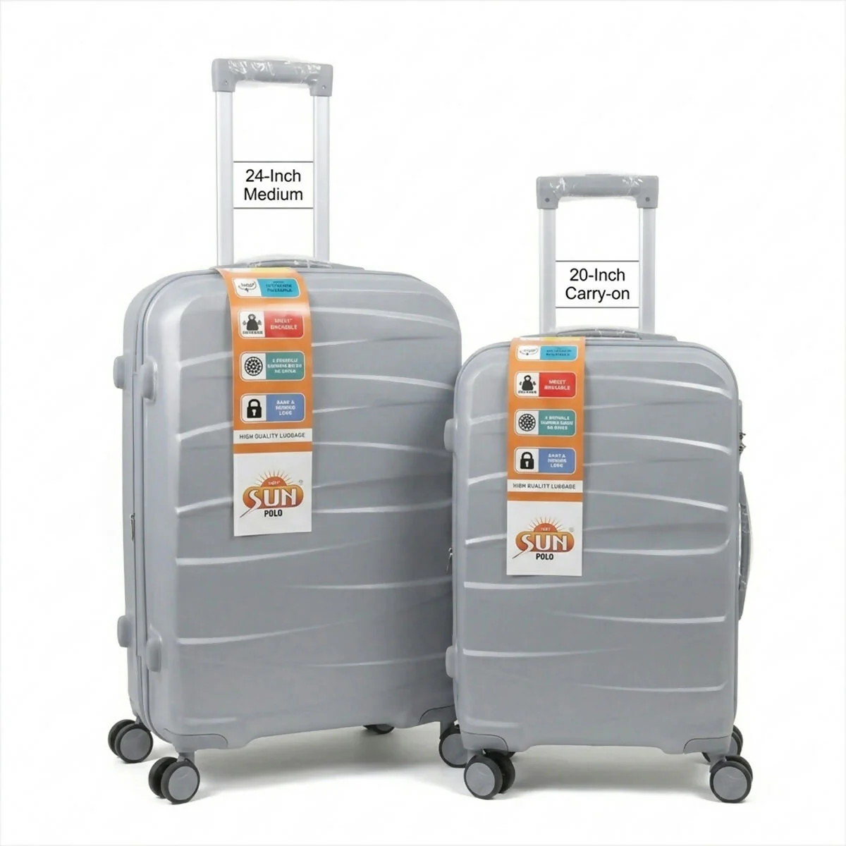 Premium Hard Shell Trolley Luggage Travel Suitcase with Spinner Wheels & Secure Lock - Image 11