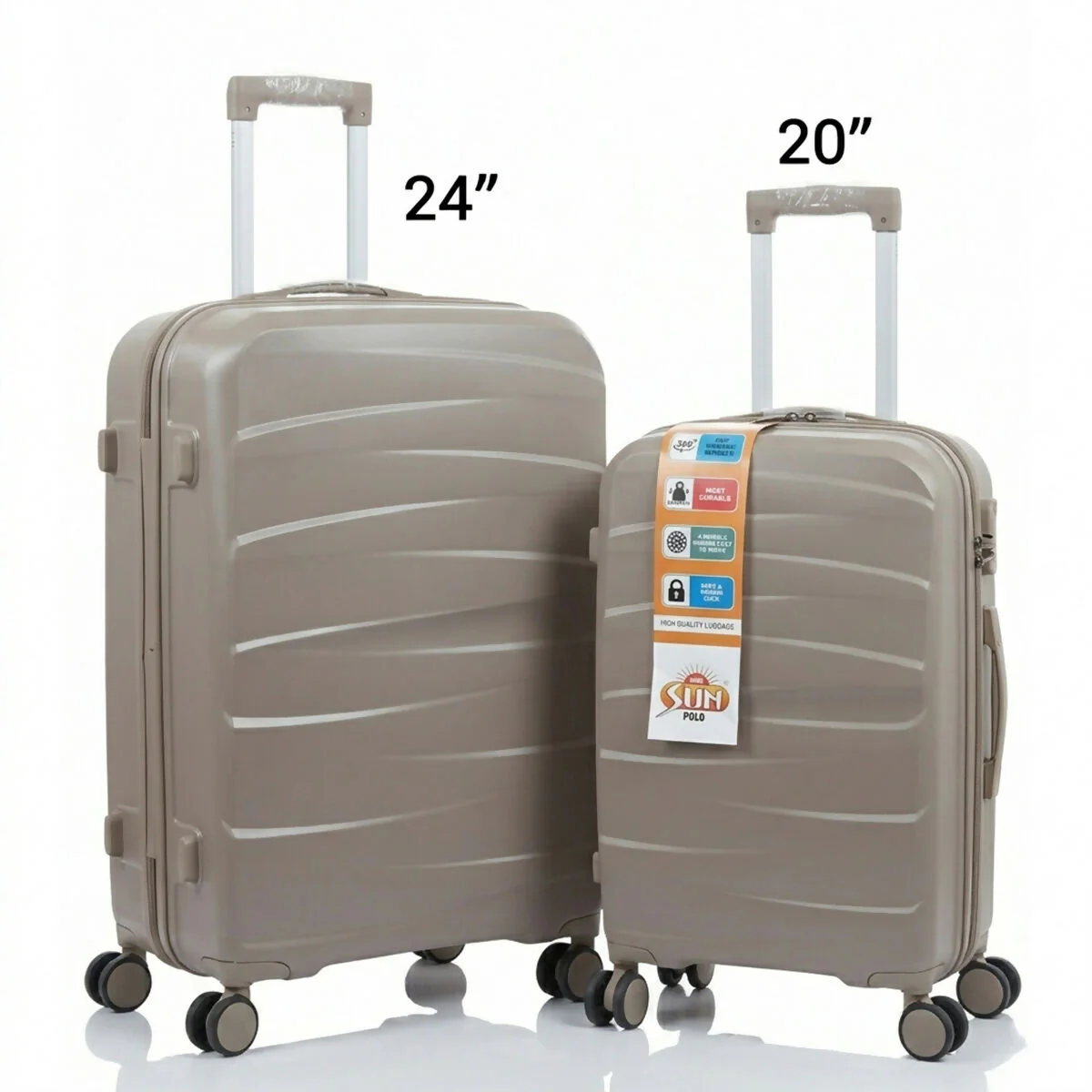 Premium Hard Shell Trolley Luggage Travel Suitcase with Spinner Wheels & Secure Lock - Image 12