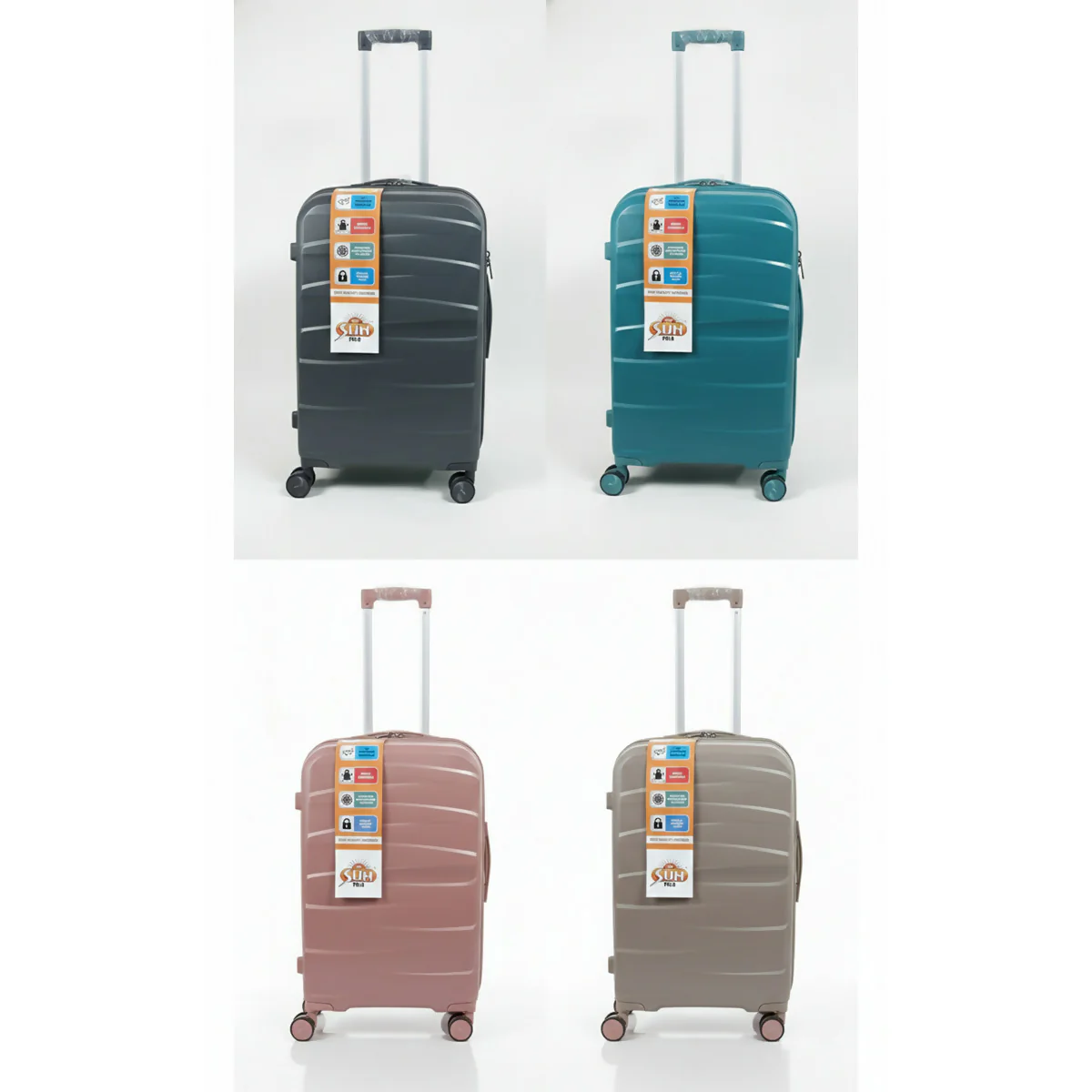 Premium Hard Shell Trolley Luggage Travel Suitcase with Spinner Wheels & Secure Lock - Image 2