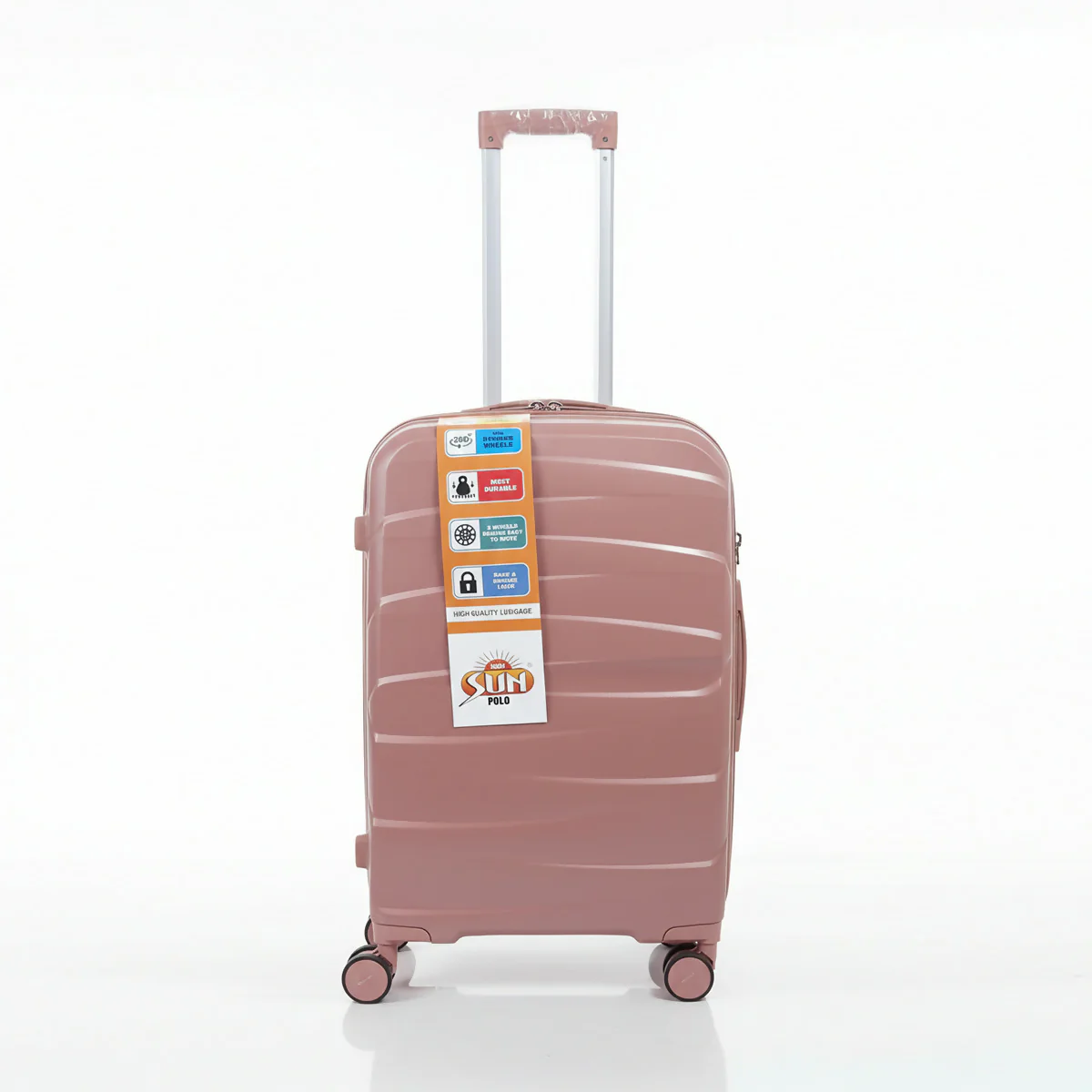 Premium Hard Shell Trolley Luggage Travel Suitcase with Spinner Wheels & Secure Lock - Image 6