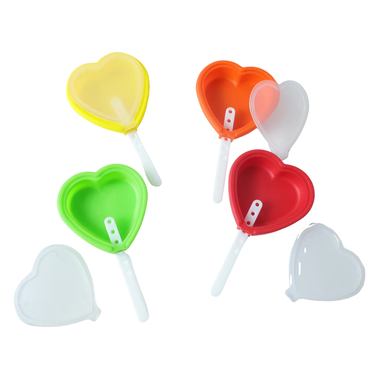 Premium Heart Shape Silicone Popsicle Mold Set 4 Pc - Image 4