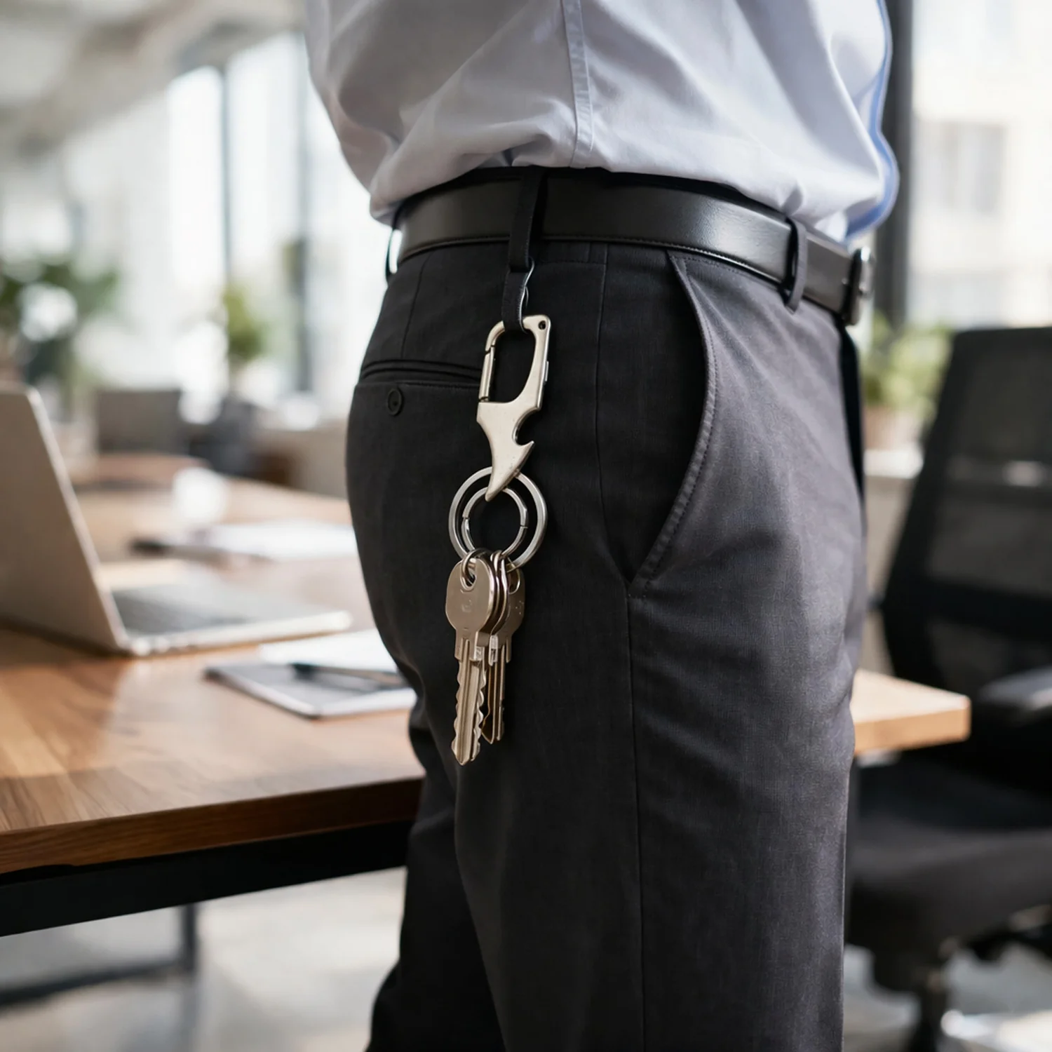 Premium Heavy Duty Keychain with Dual Ring 1 Pc - Image 3
