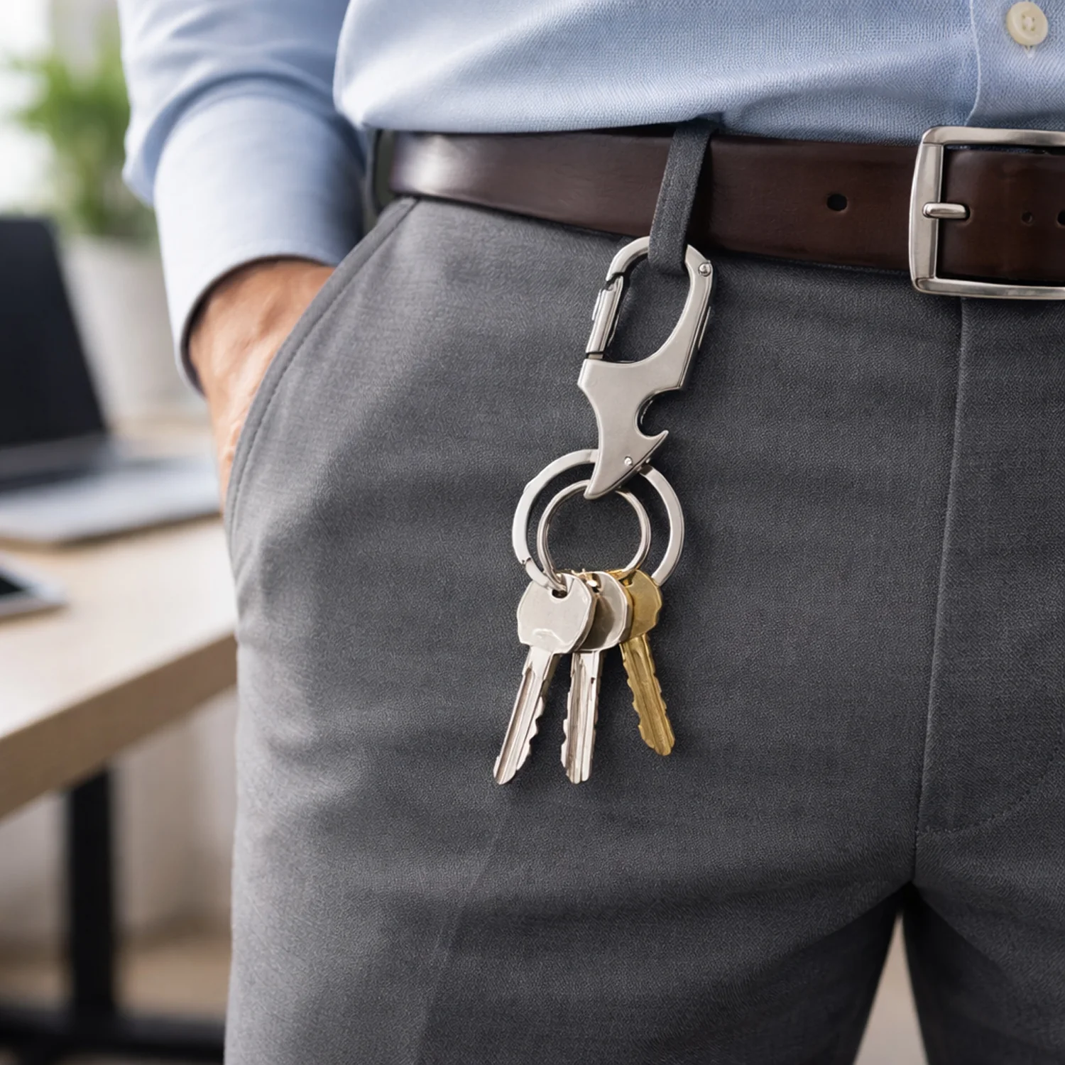 Premium Heavy Duty Keychain with Dual Ring 1 Pc - Image 4