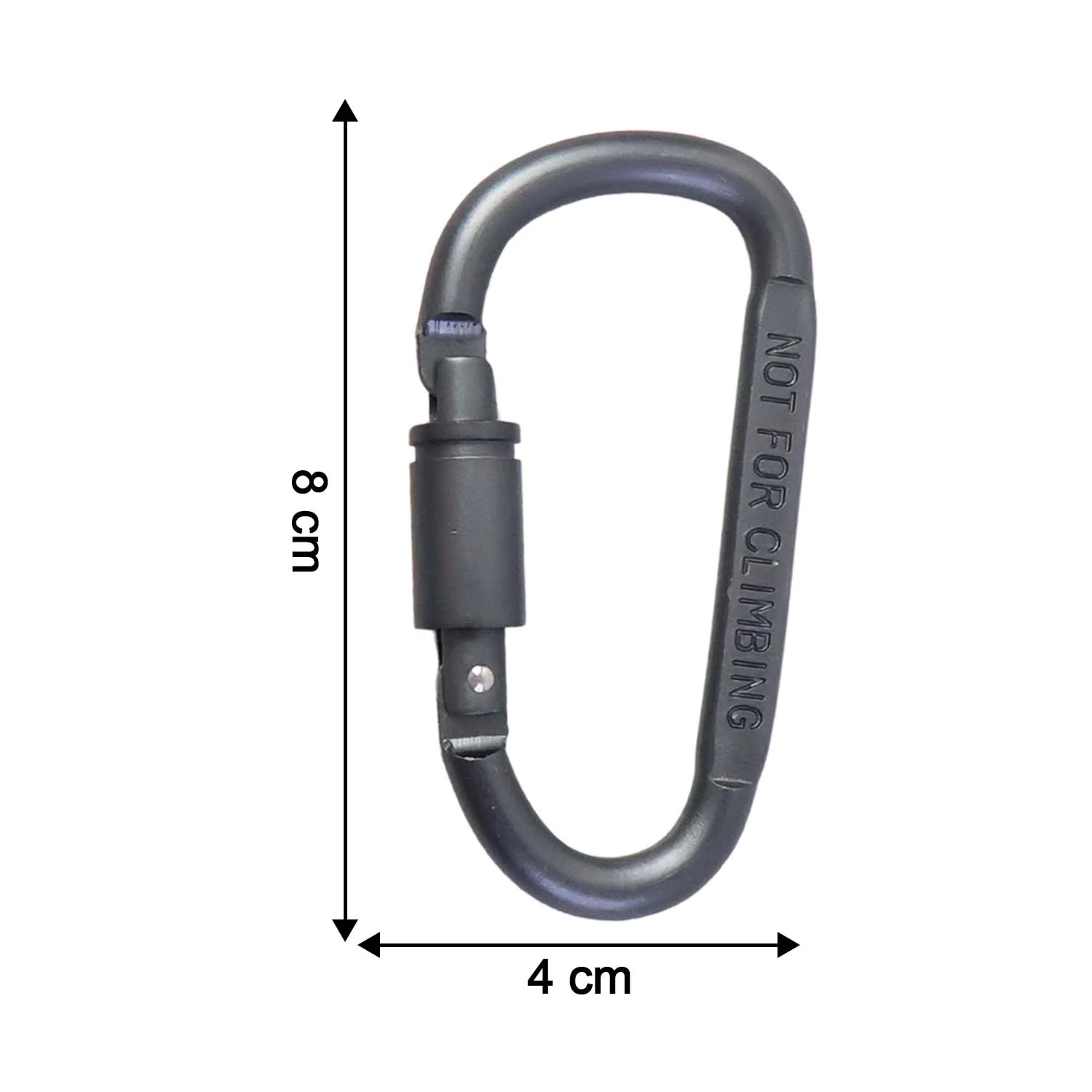 Premium Heavy-Duty Metal Carabiner Hook with Screw Lock (1 Pc) - Image 4