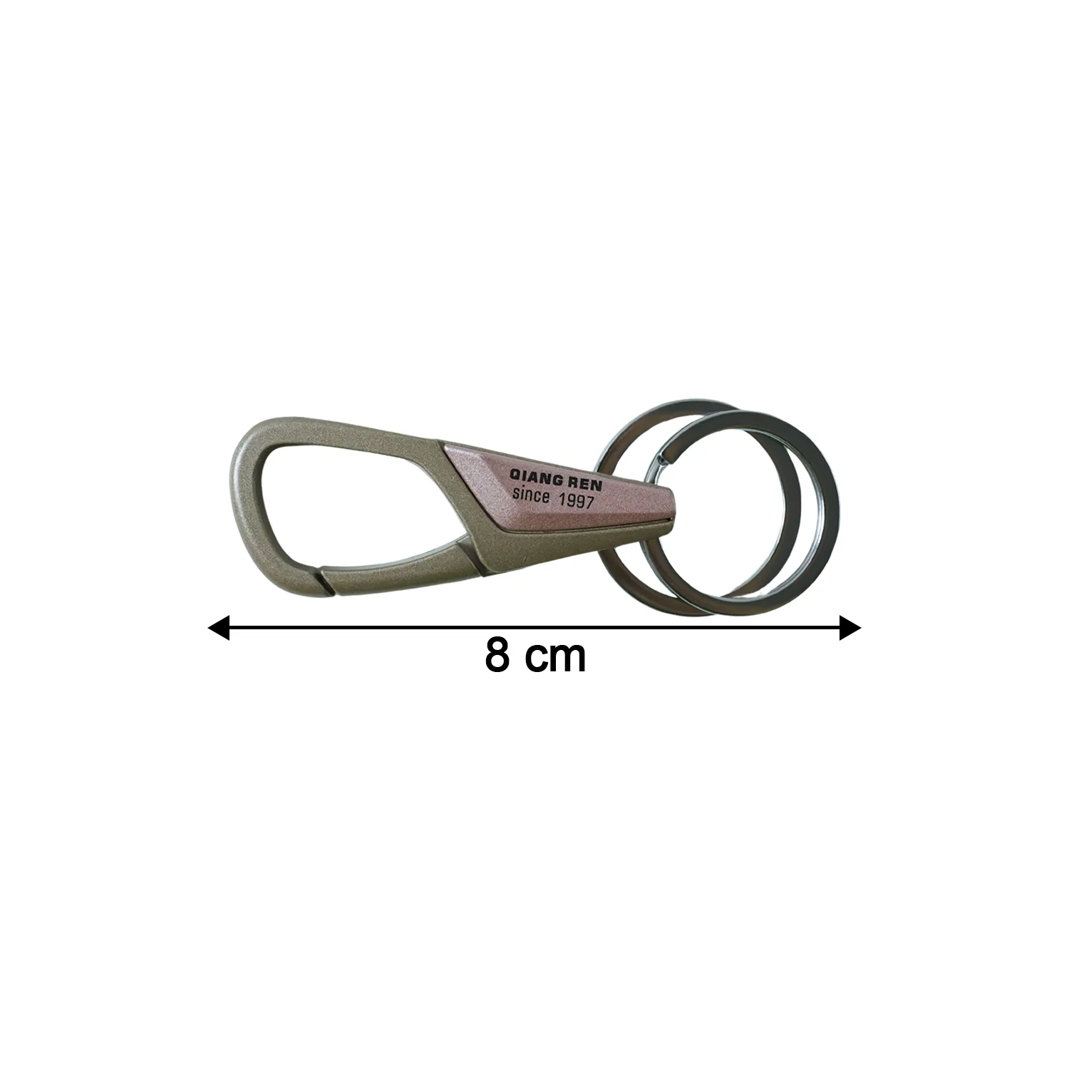 Premium Heavy Duty Metal Key Holder with Locking Carabiner Clip (1 Pc) - Image 6