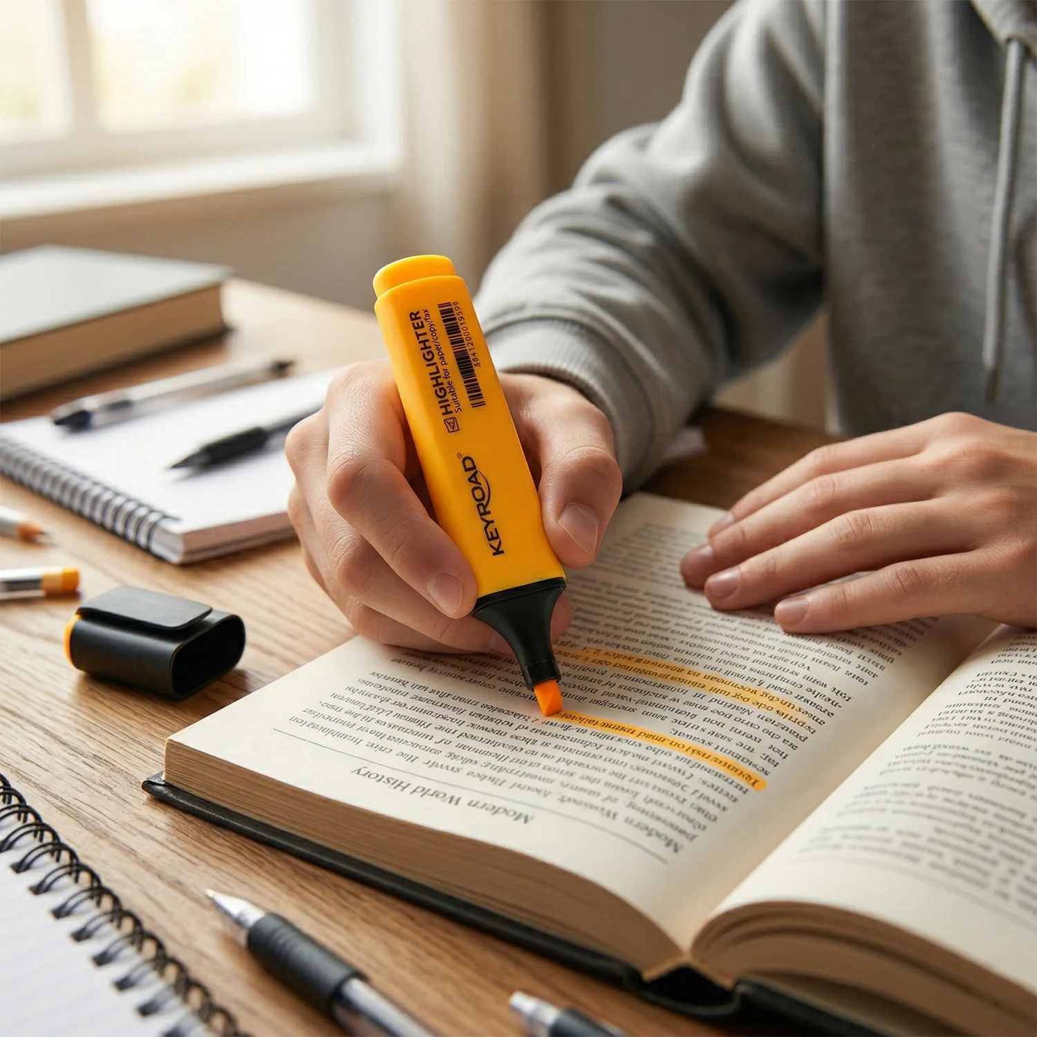 Premium Highlighter Marker Pen Set (3 Pc) - Image 3
