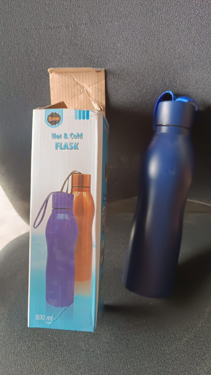 Hot & Cold Stainless Steel Vacuum Insulated Flask Bottle (Approx 500ML / 1 Pc) - Image 8