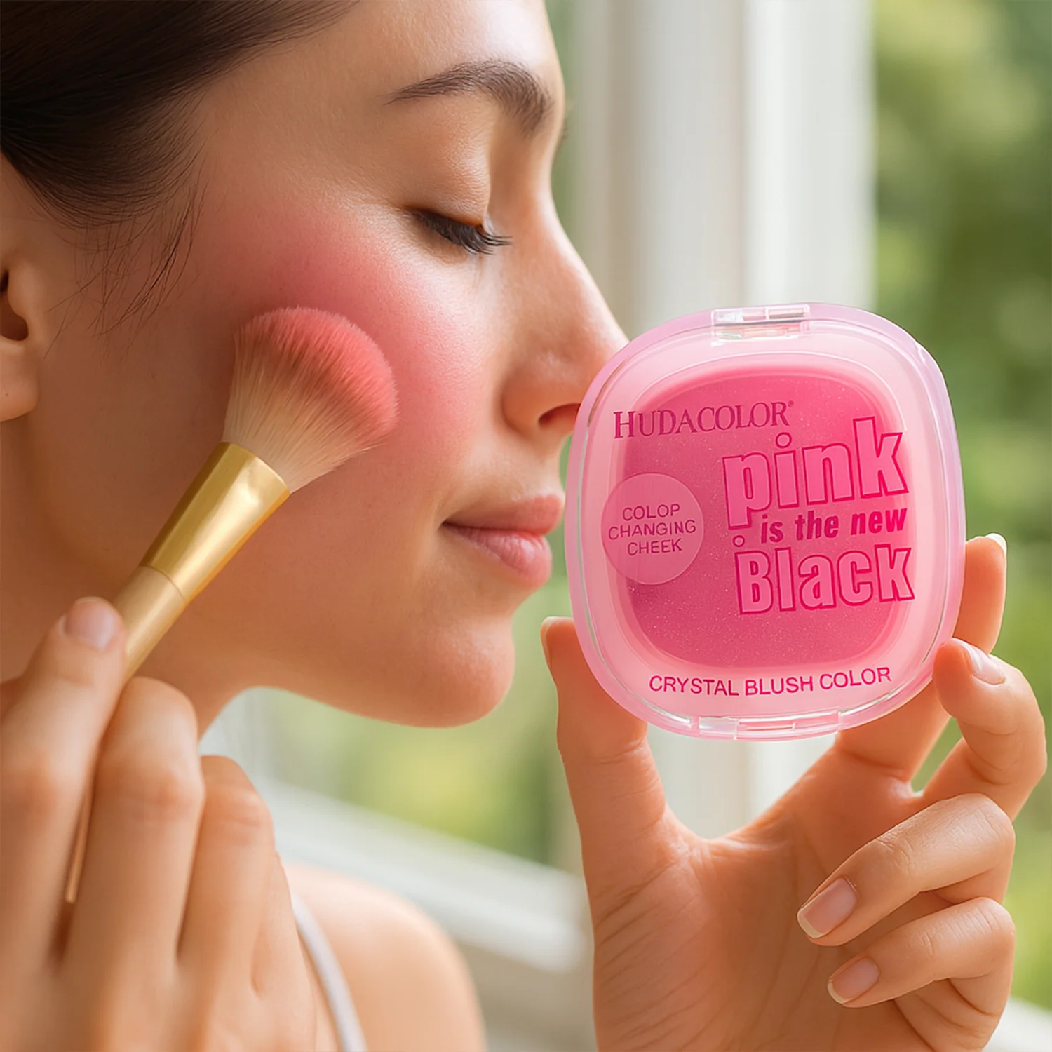 Premium Huda Color Crystal Blush (1 Pc) - Image 3