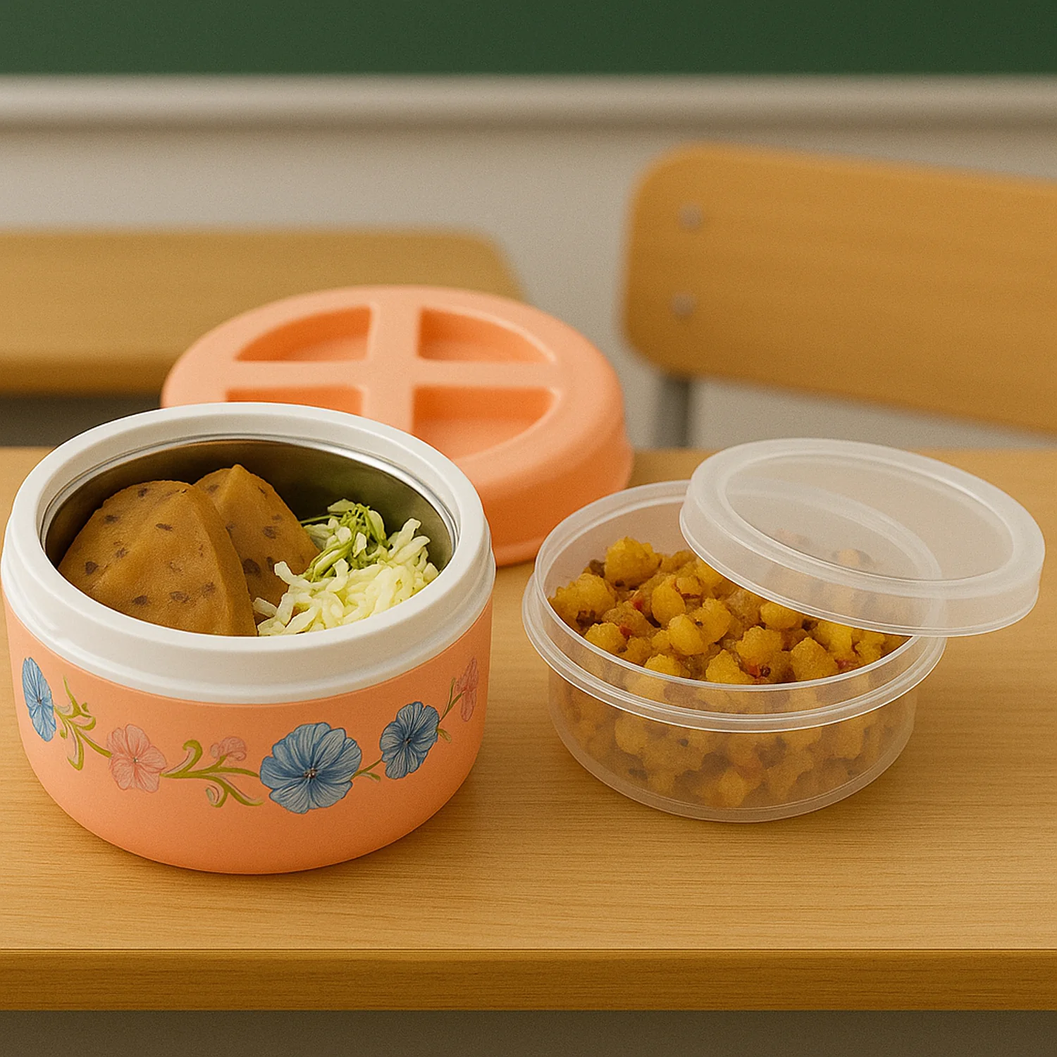 Home Chef Premium Round Insulated Lunch Box (1 Pc) - Image 4
