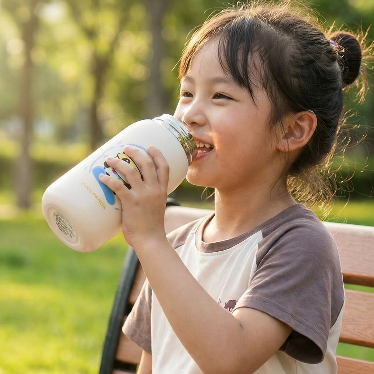 Premium Kids Insulated Water Bottle Cup (1 Pc, 420 ML Mix Design) - Image 4