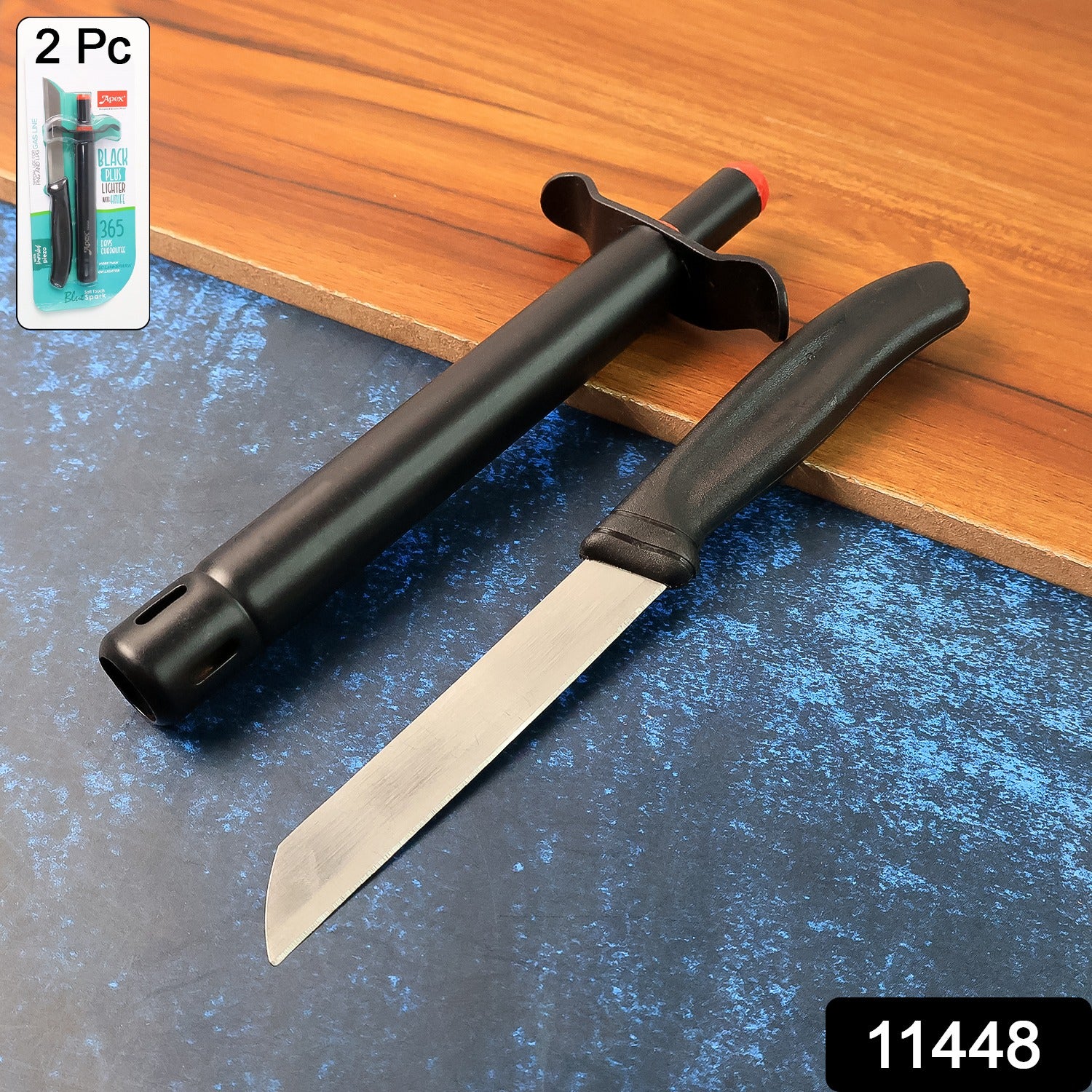 Premium Kitchen Knife with Gas Lighter Combo Set – 2 - Image 2