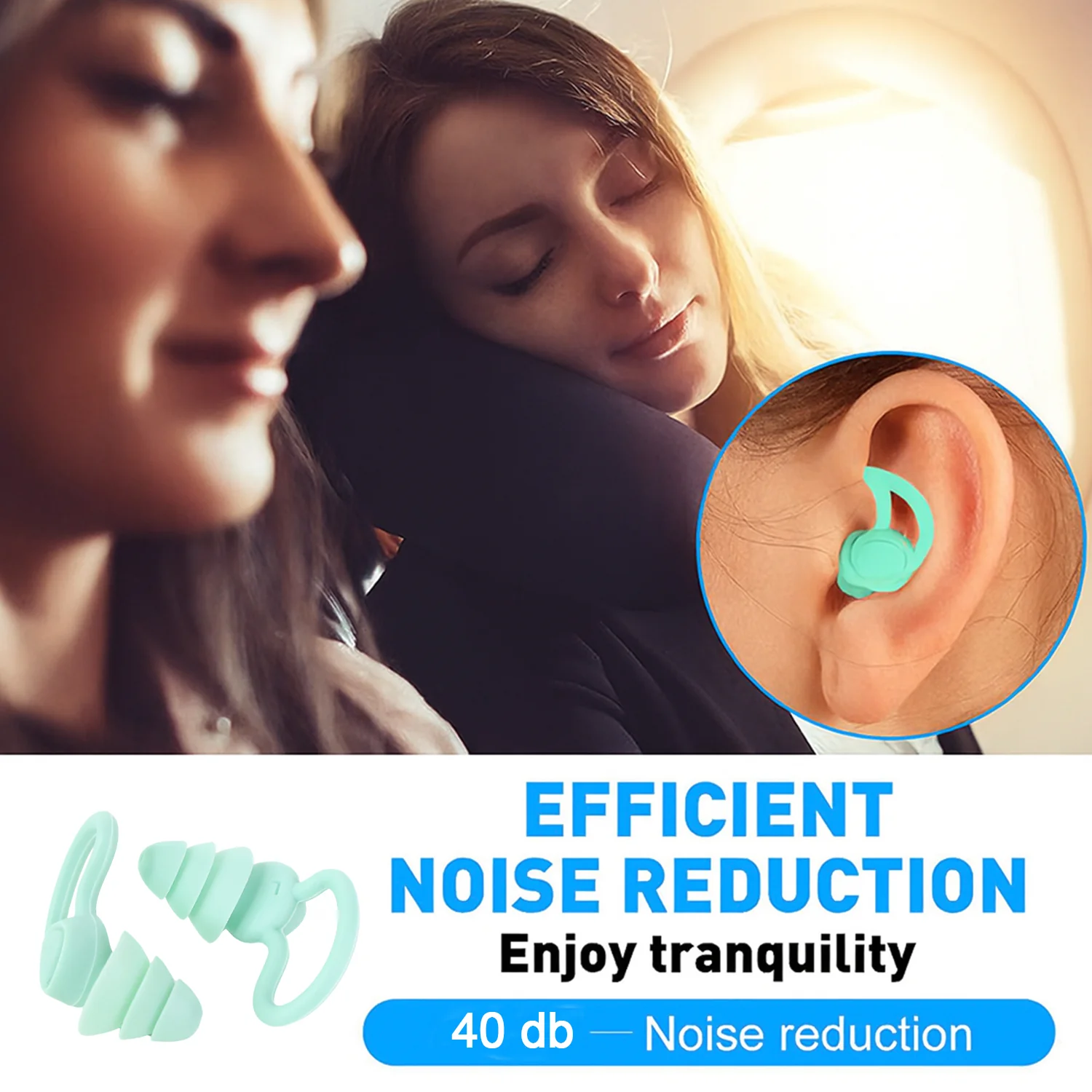 Premium Layered Silicone Noise Reduction Earplugs (1 Pair) - Image 4