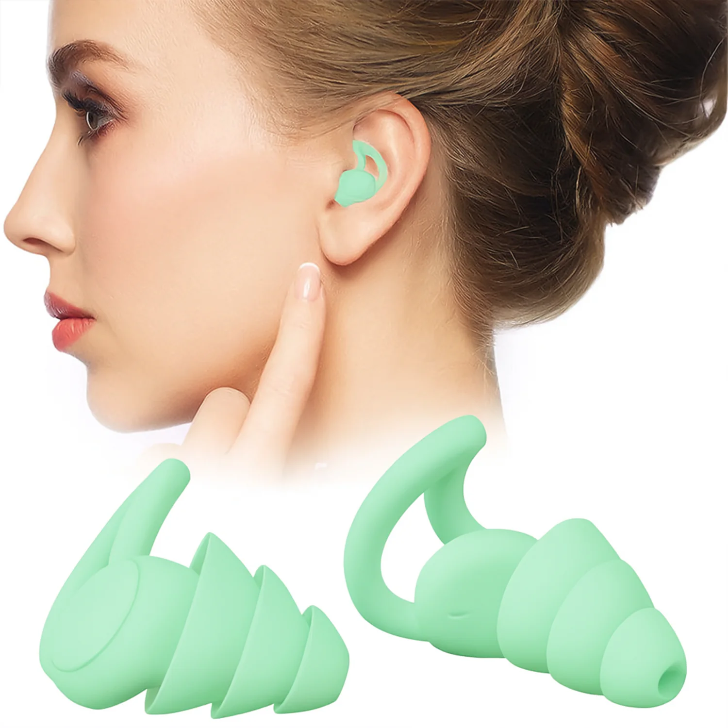 Premium Layered Silicone Noise Reduction Earplugs (1 Pair) - Image 7