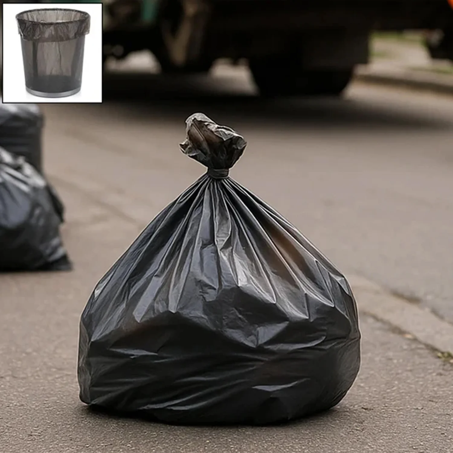 Premium Leak-Proof Dustbin Garbage Bags Roll (50 Bags, 45x50 Cm) - Image 4