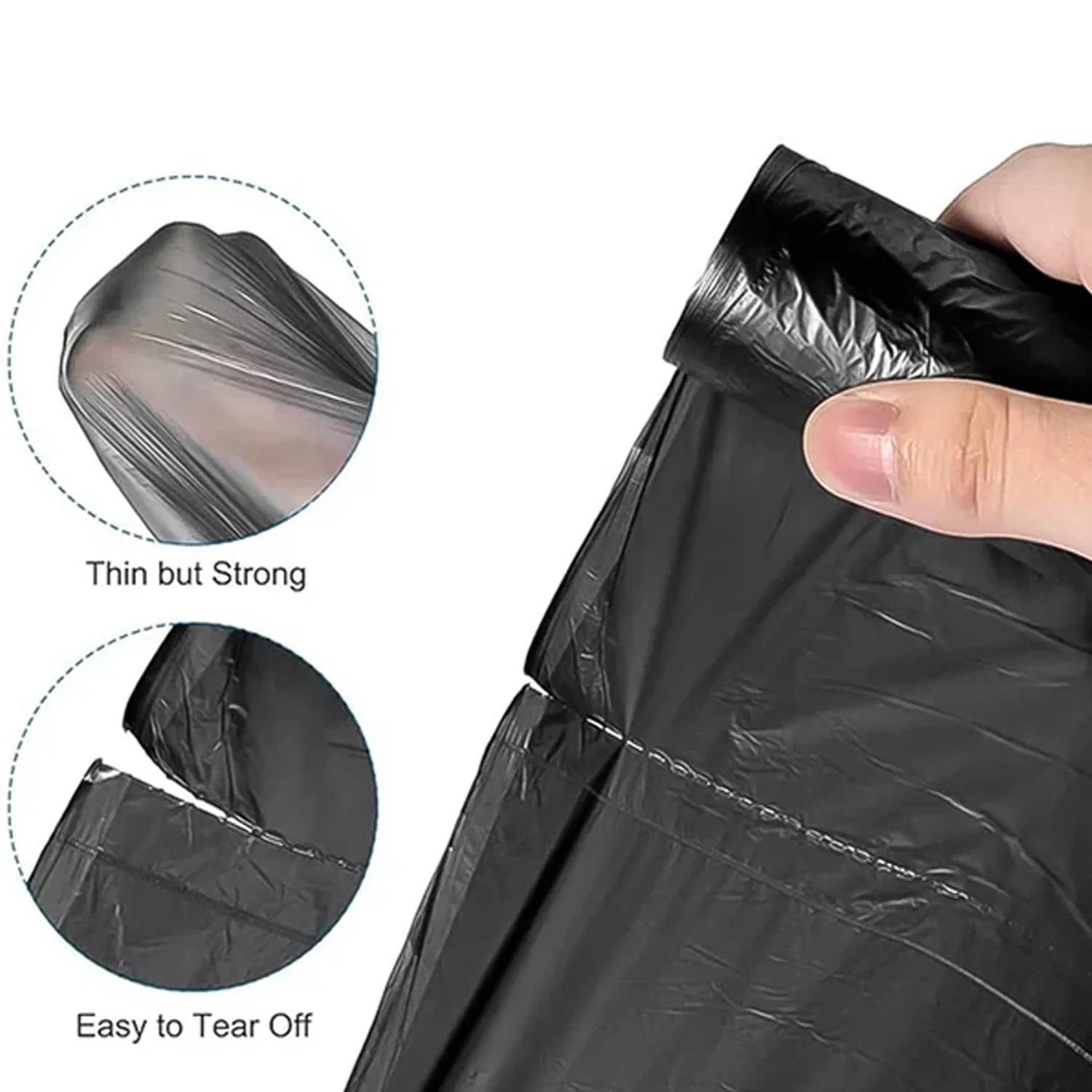 Premium Leak-Proof Dustbin Garbage Bags Roll (50 Bags, 45x50 Cm) - Image 7