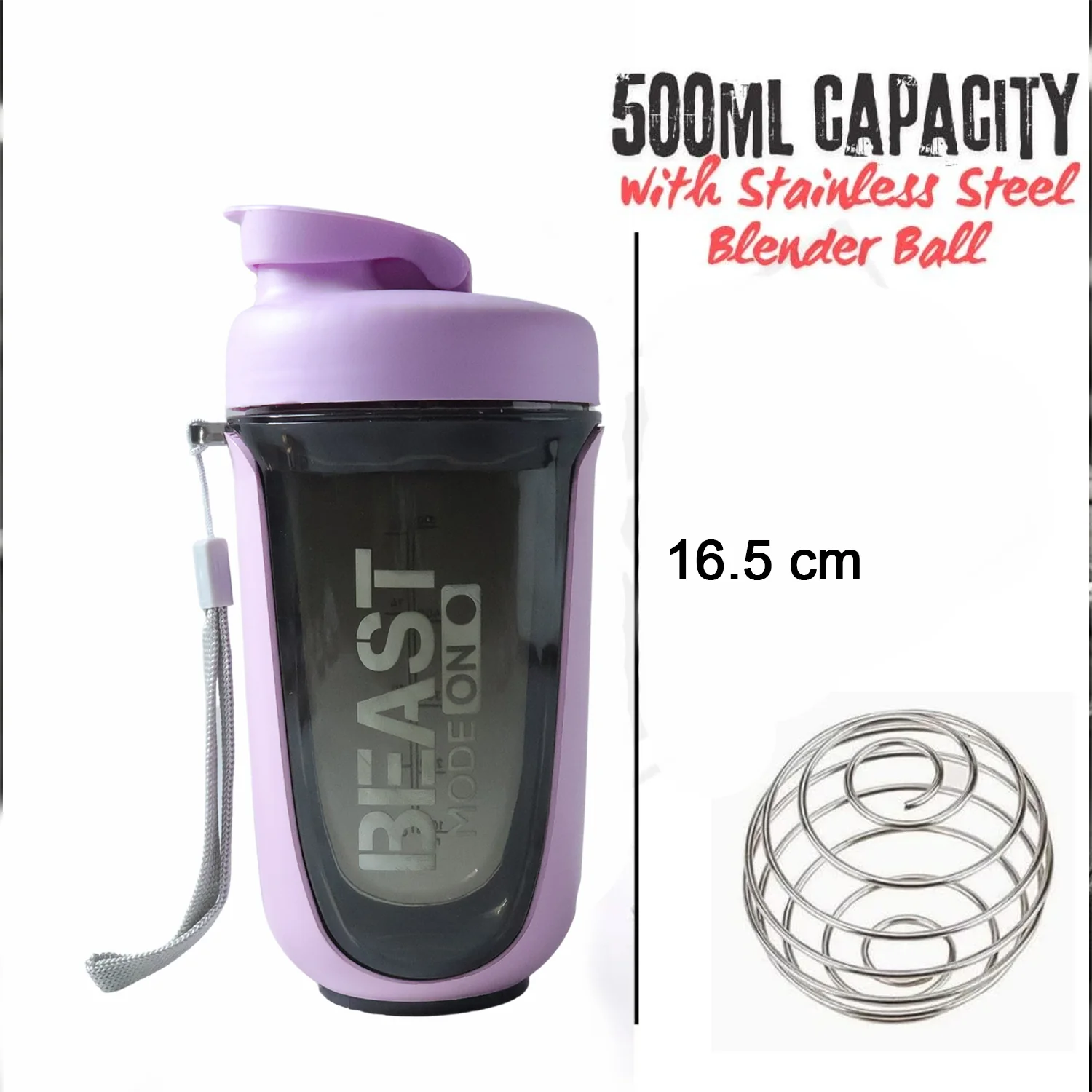 Premium Leak Proof Gym Shaker Bottle, fit fusion, 500 ML Approx - Image 6