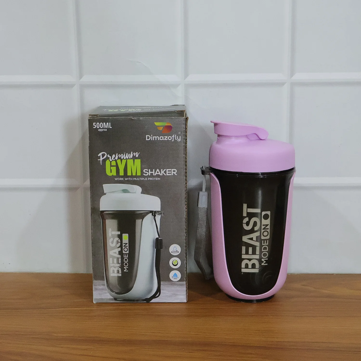 Premium Leak Proof Gym Shaker Bottle, fit fusion, 500 ML Approx - Image 8