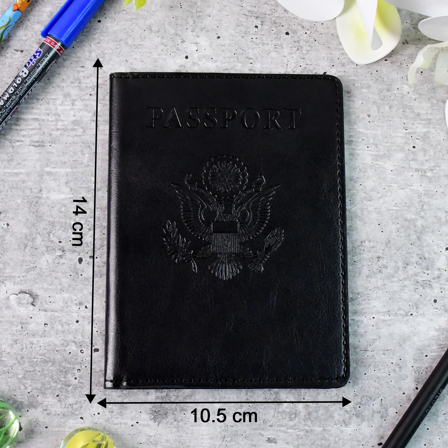 Premium Leatherette Passport Holder Cover (1 Pc) - Image 6