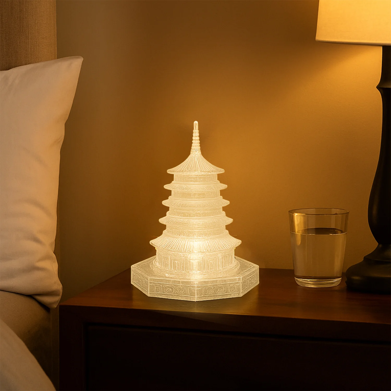 Premium LED Crystal Pagoda Decorative Light (1 Pc) - Image 4