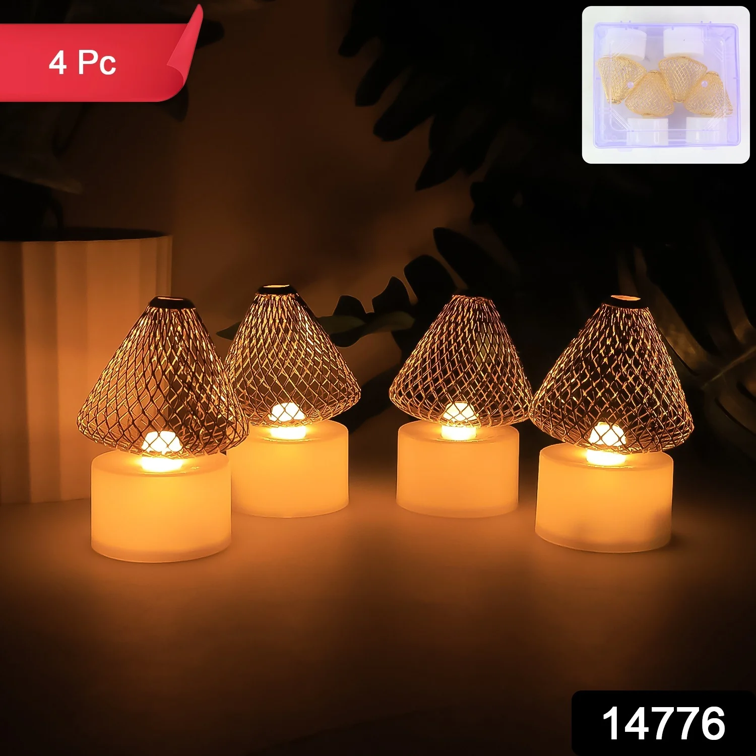 Premium LED Flameless Candle Lights (4 Pc / Set) - Image 2