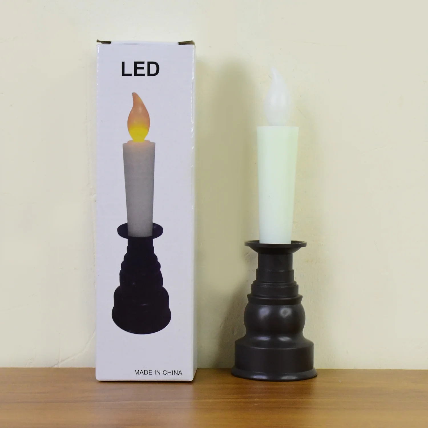 Premium LED Flameless Candle with Holder (1 Pc) - Image 10