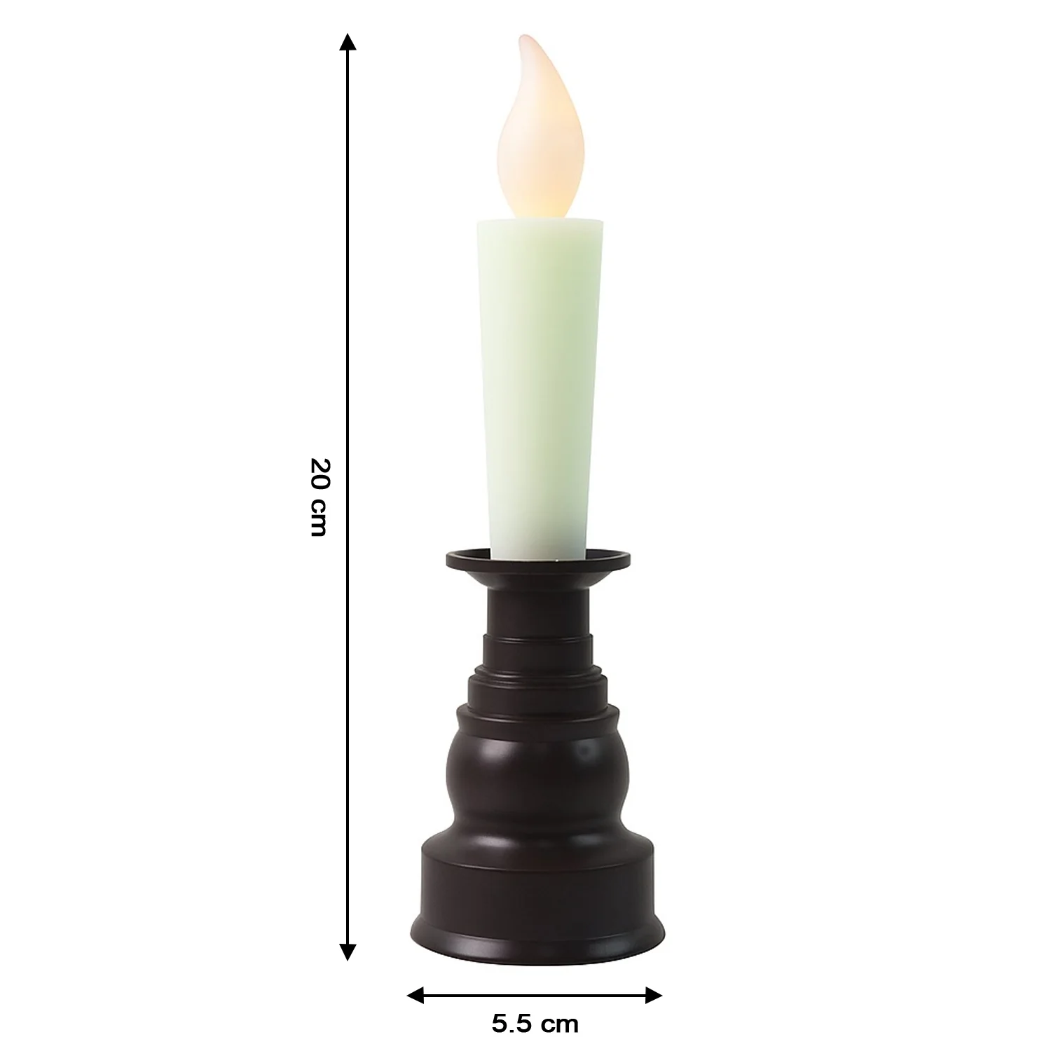 Premium LED Flameless Candle with Holder (1 Pc) - Image 6