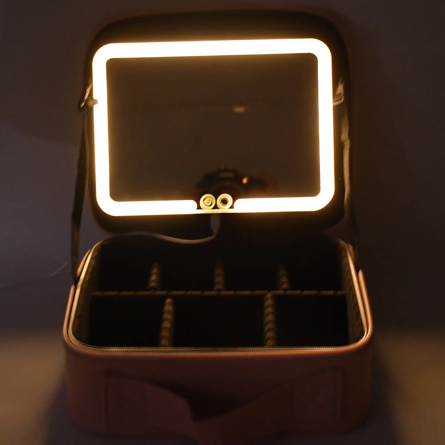 Premium LED Light Makeup Organizer Box (1 Pc / Mix Color) - Image 12