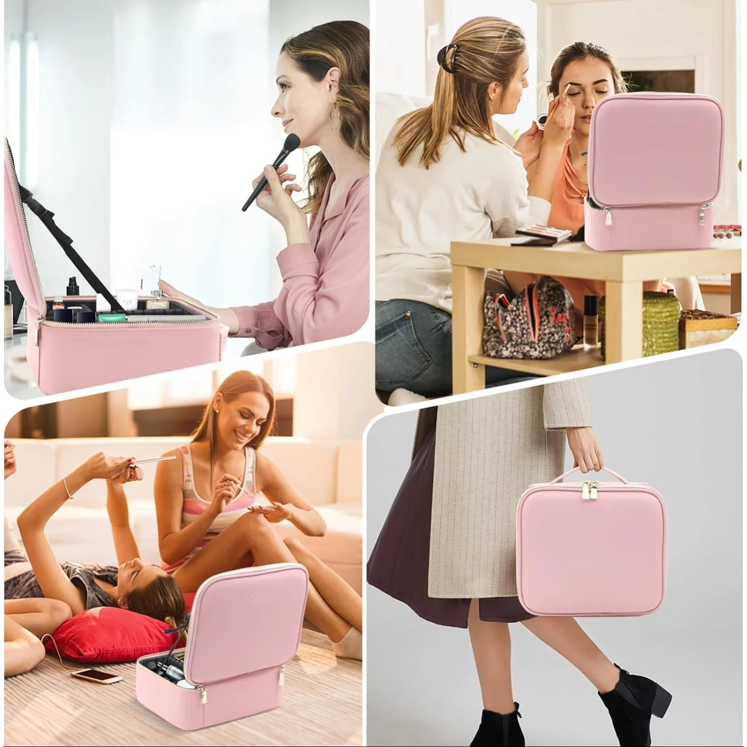 Premium LED Light Makeup Organizer Box (1 Pc / Mix Color) - Image 6