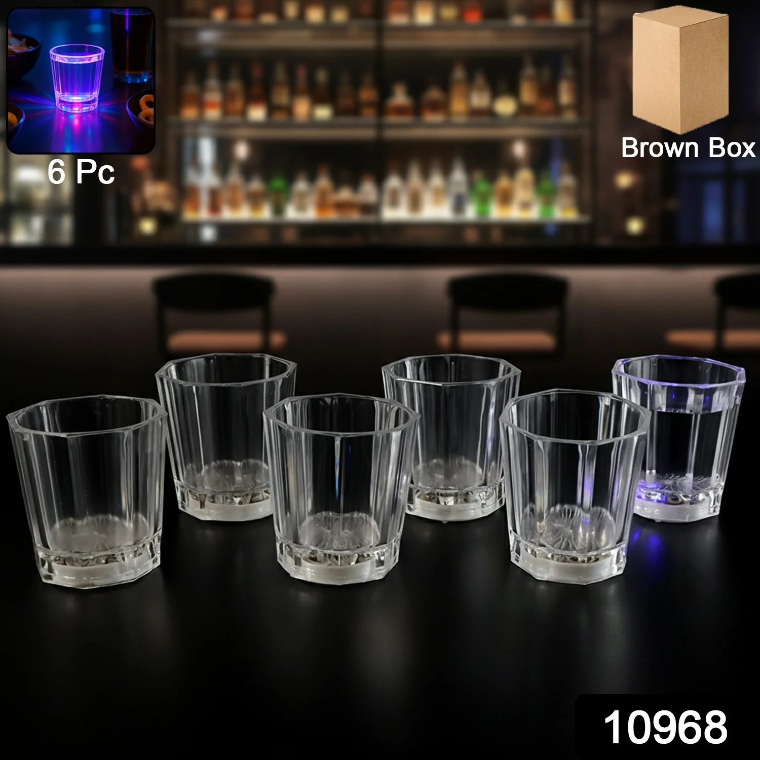 Premium LED Shot Glass (Set of 6 Pc) - Image 2