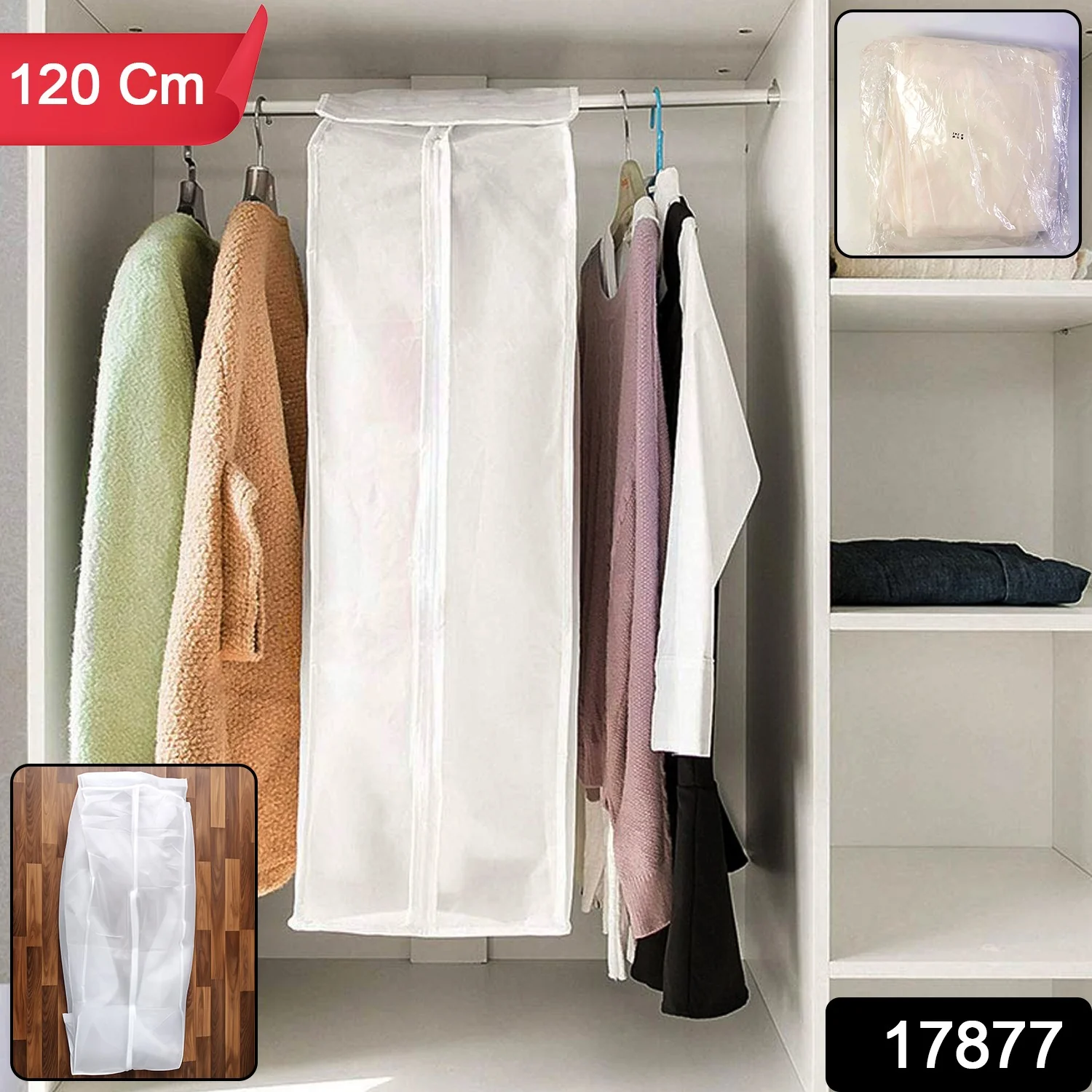 Premium Long Garment Cover (120 cm, 1 Pc) - Image 2
