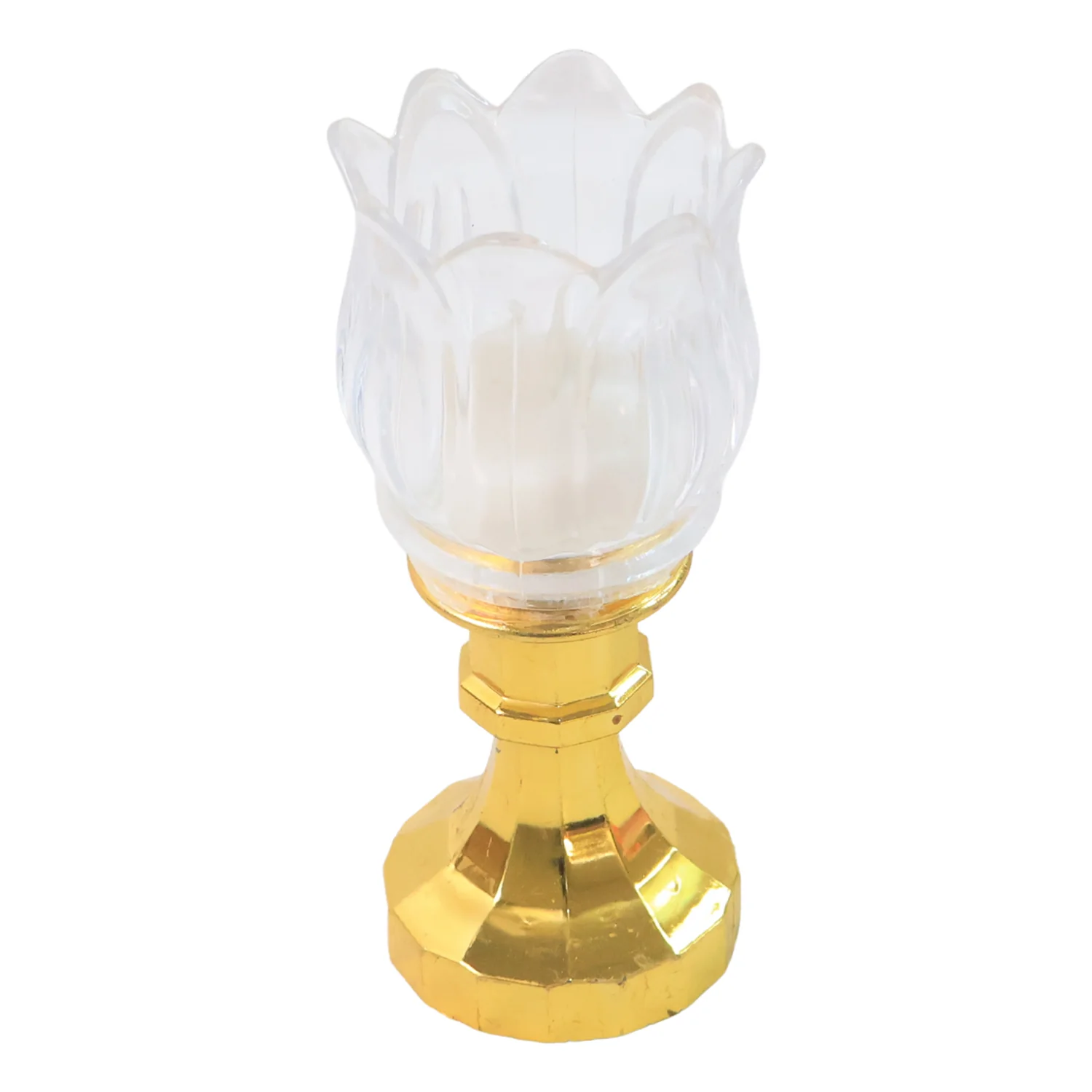 Premium Lotus Shaped LED Decorative Lamp with Stand - Image 5