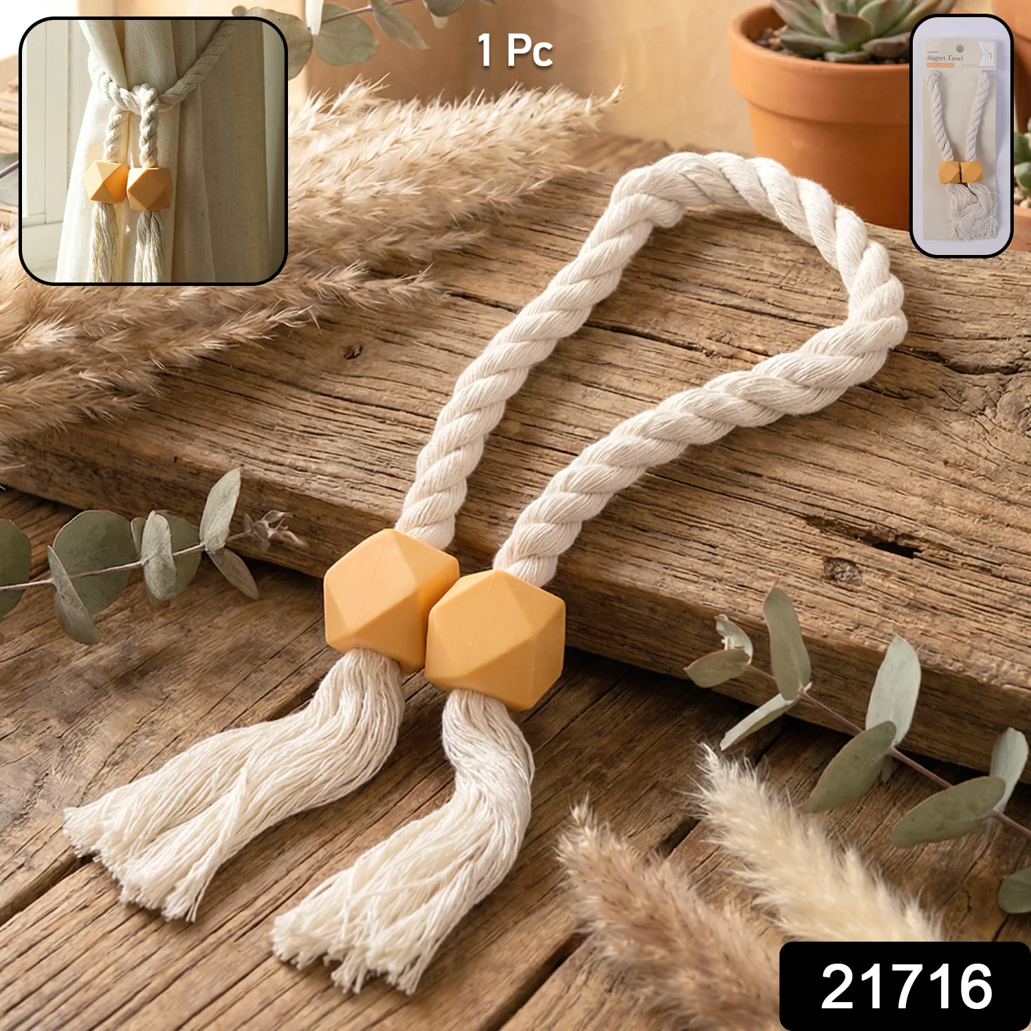 Premium Magnetic Curtain Tieback (1 Pc) - Image 2