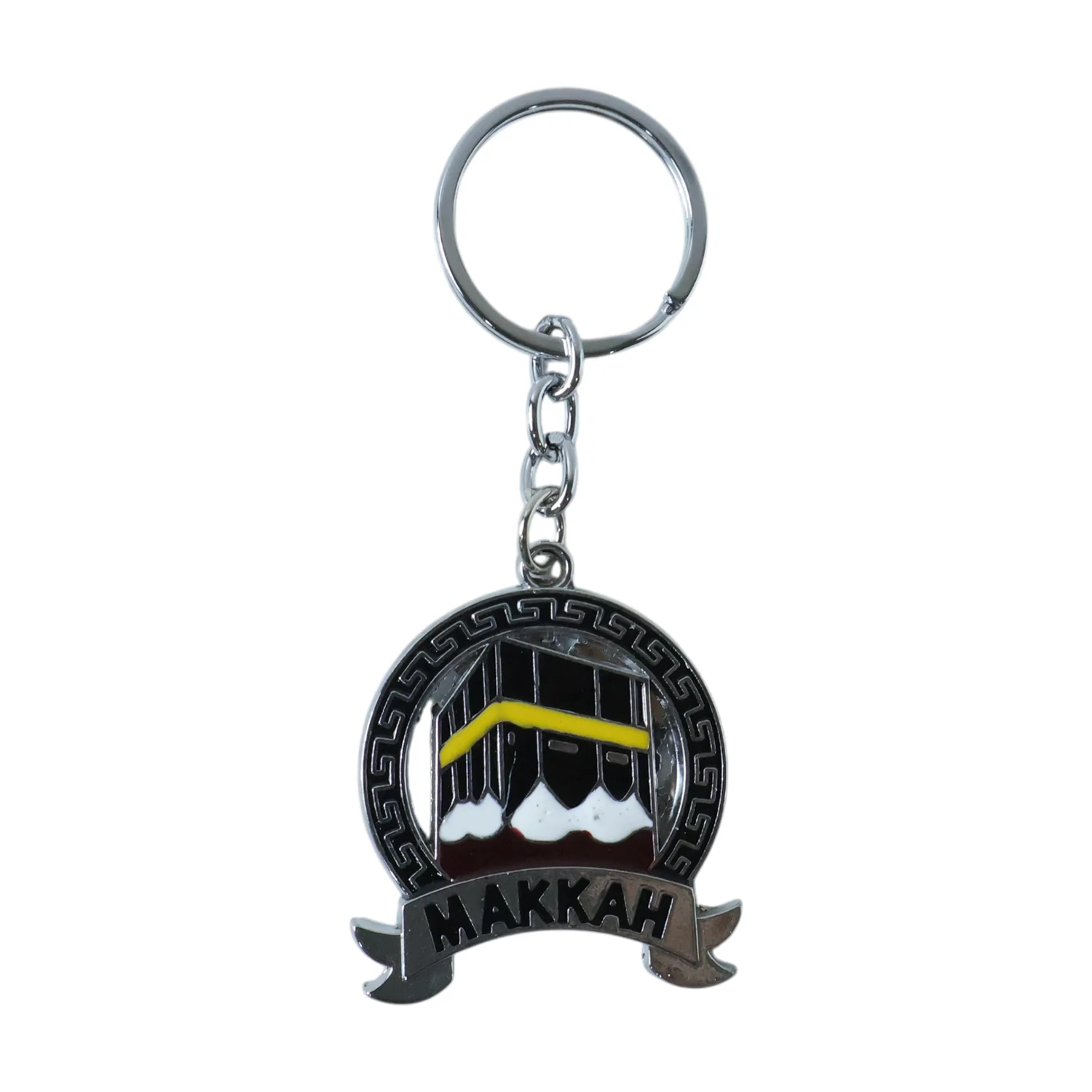 Premium Makkah Design Metal Keychain with Round Pendant (1 Pc) - Image 4