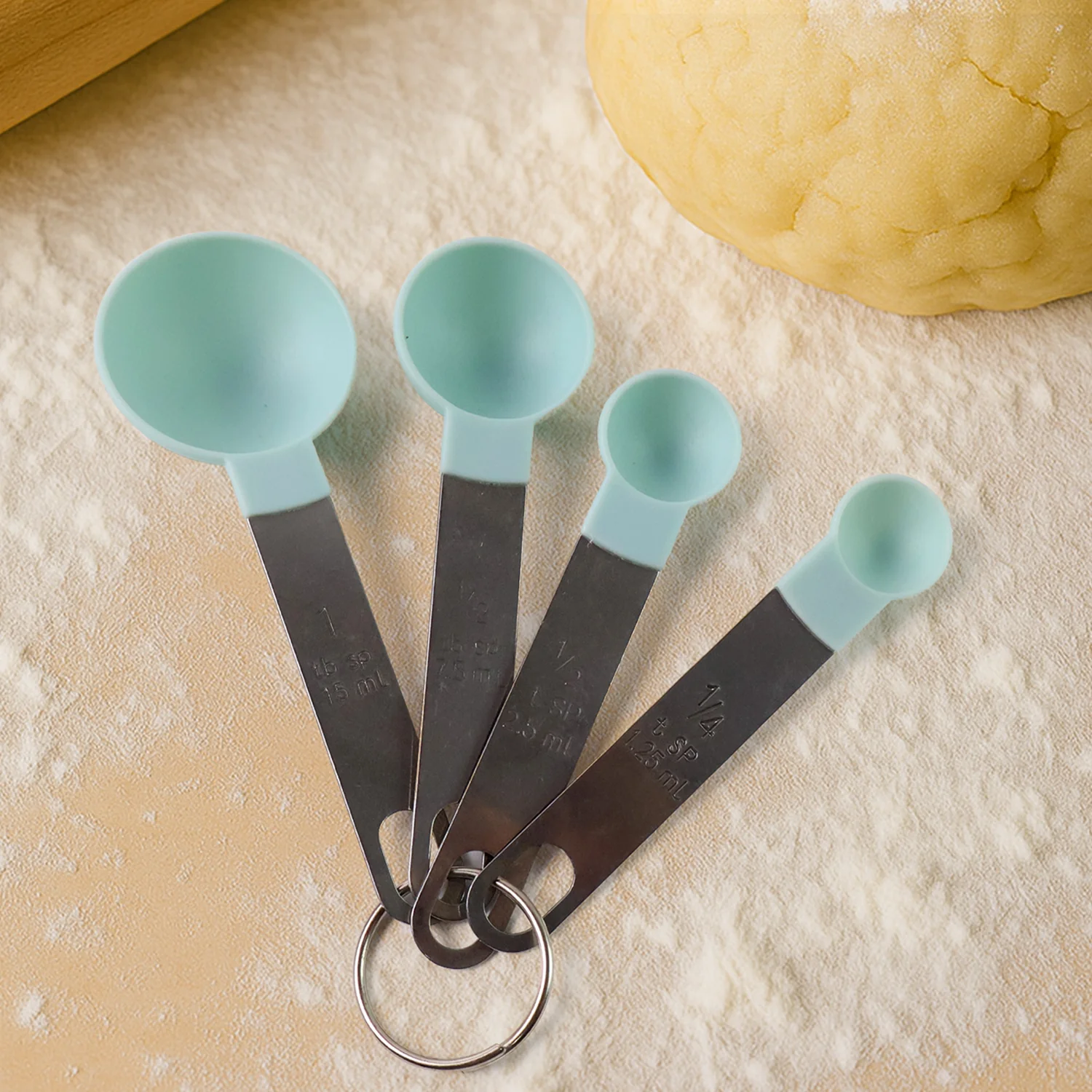 Premium Measuring Spoon Set with Stainless Steel Handles 4-Piece - Image 3