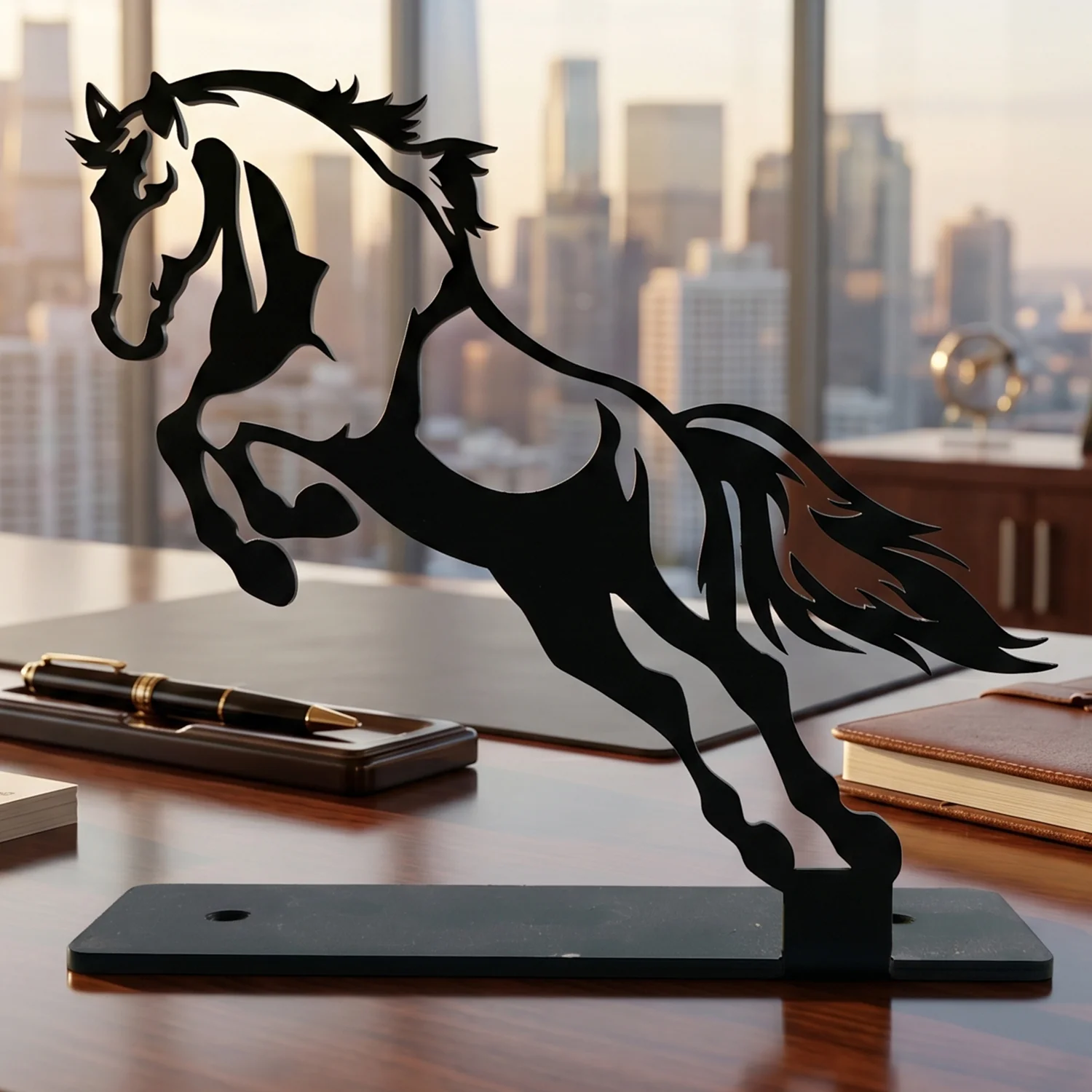 Premium Metal Horse Sculpture Table Décor (1 Pc) - Image 7