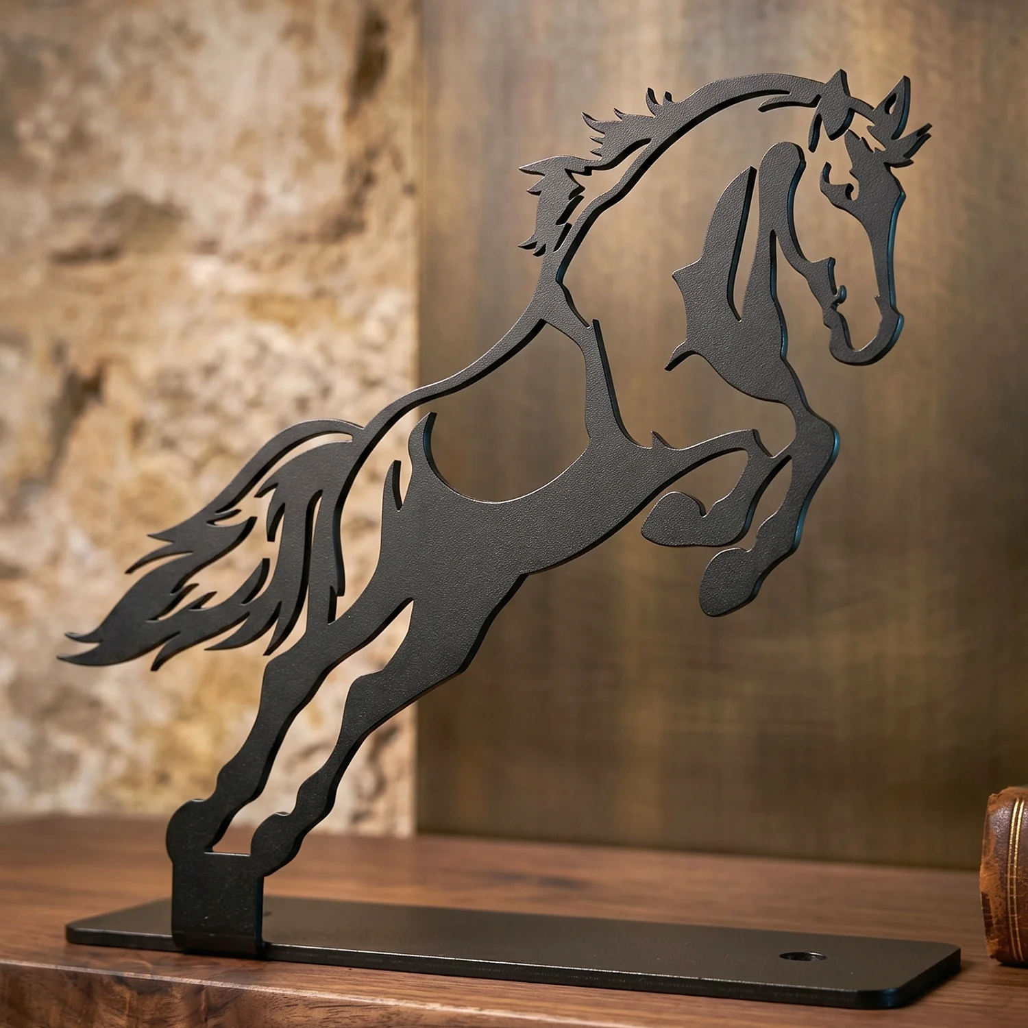 Premium Metal Horse Sculpture Table Décor (1 Pc) - Image 8